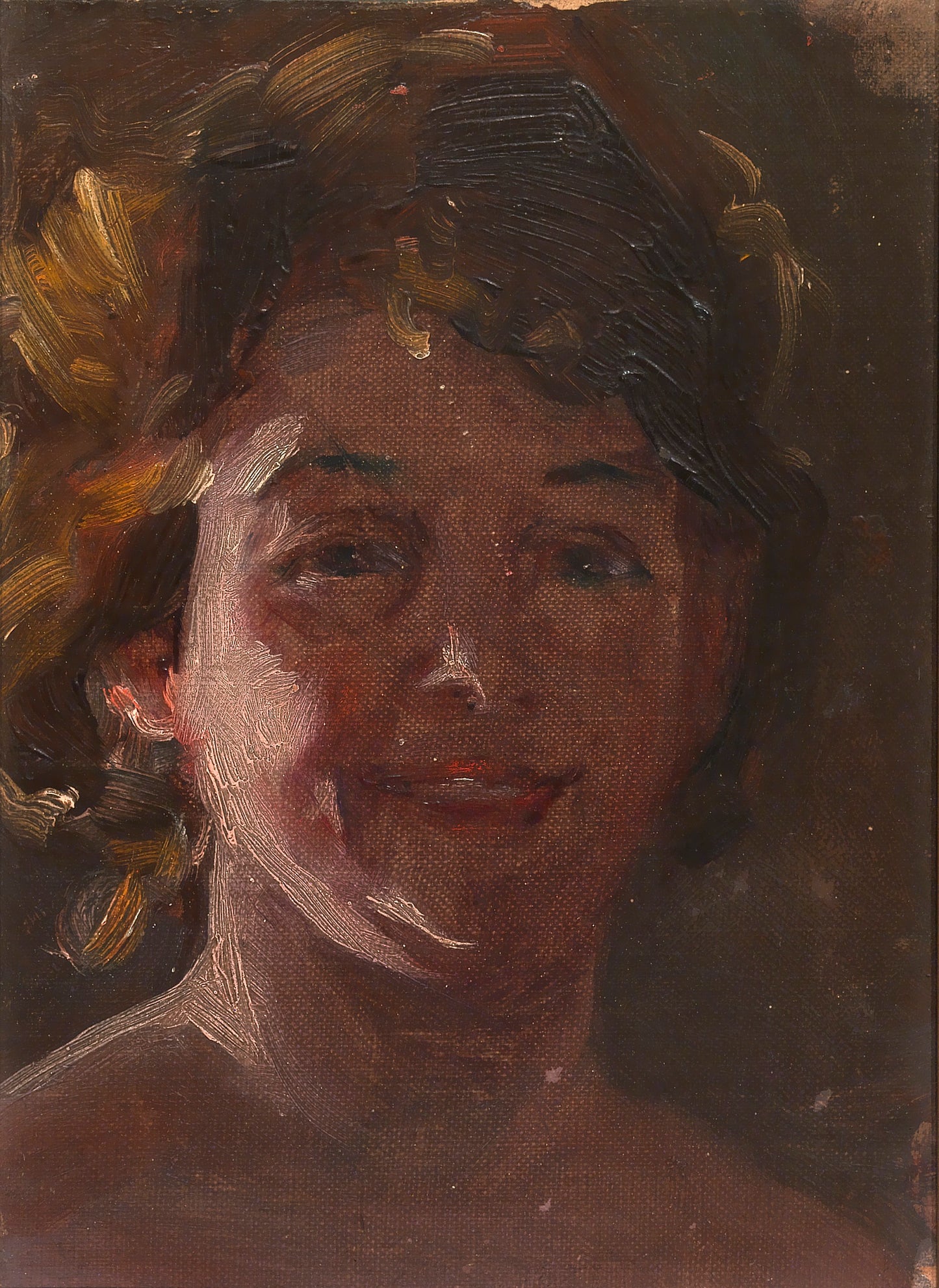 Alice Pike Barney:Head of the Artist,16x12"(A3)Poster