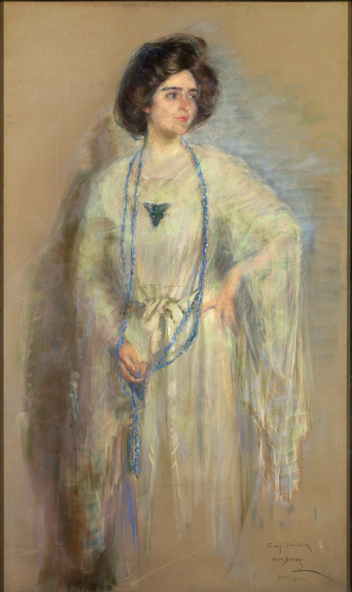 Alice Pike Barney:Laura in Whites,16x12"(A3)Poster