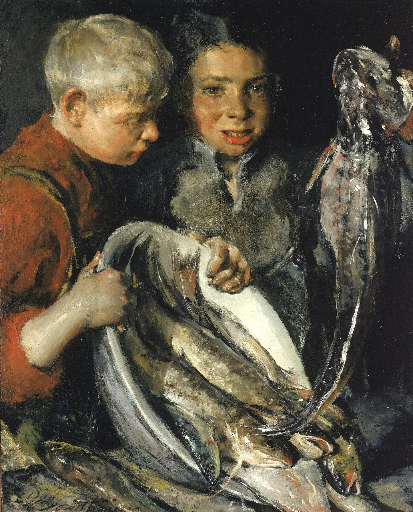 Charles W. Hawthorne:Fisher Children,16x12"(A3)Poster