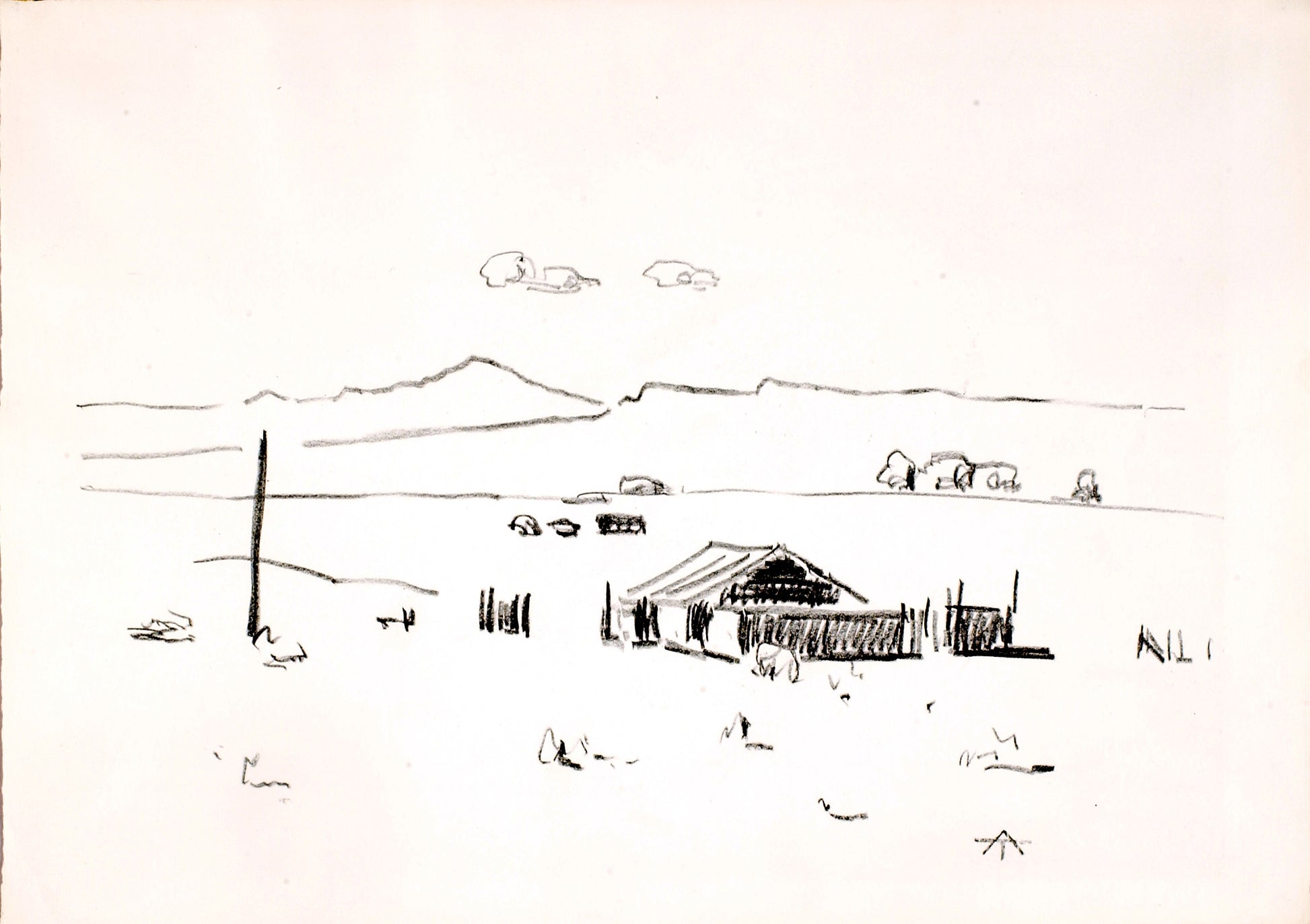 Allen Tucker:Farmhouse,16x12"(A3)Poster