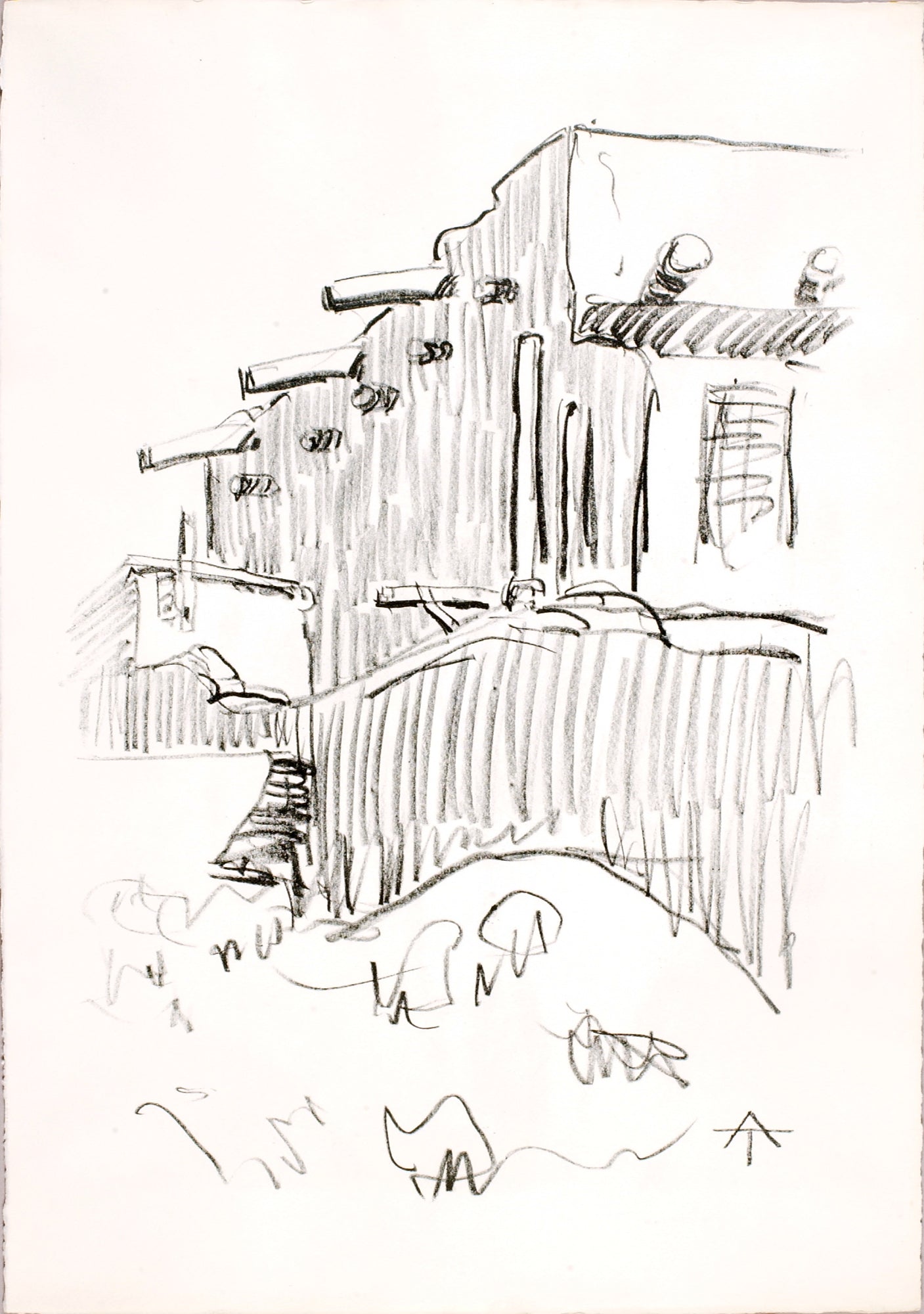 Allen Tucker:(Pueblo),16x12"(A3)Poster