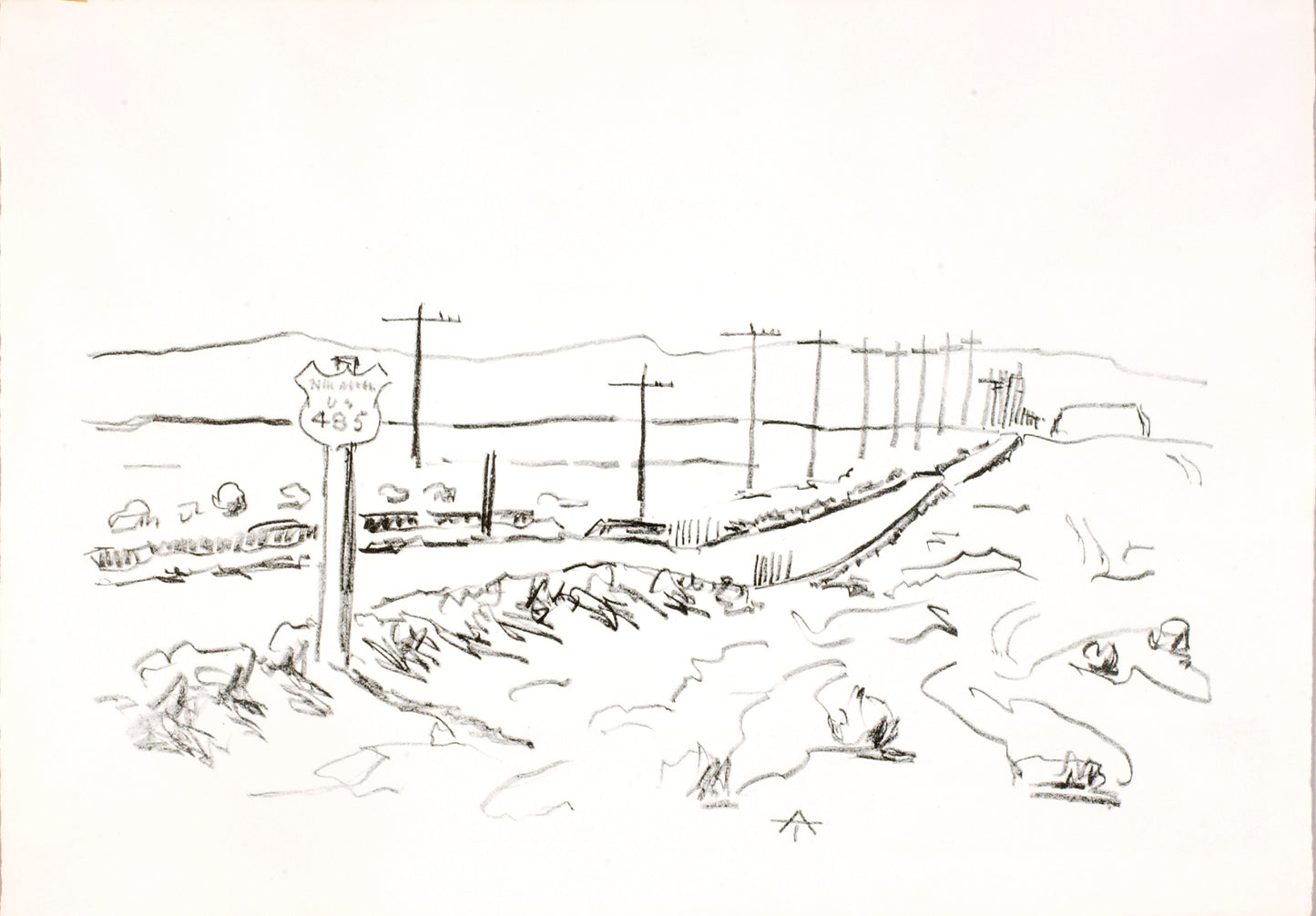 Allen Tucker:Highway 485,16x12"(A3)Poster
