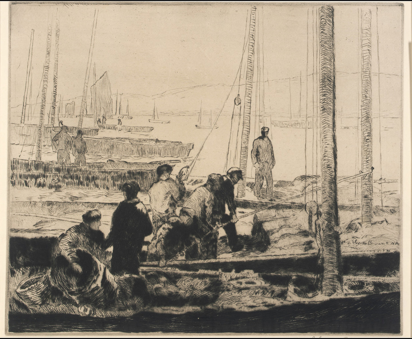 George Elmer Browne:Sardine Fleet,16x12"(A3)Poster