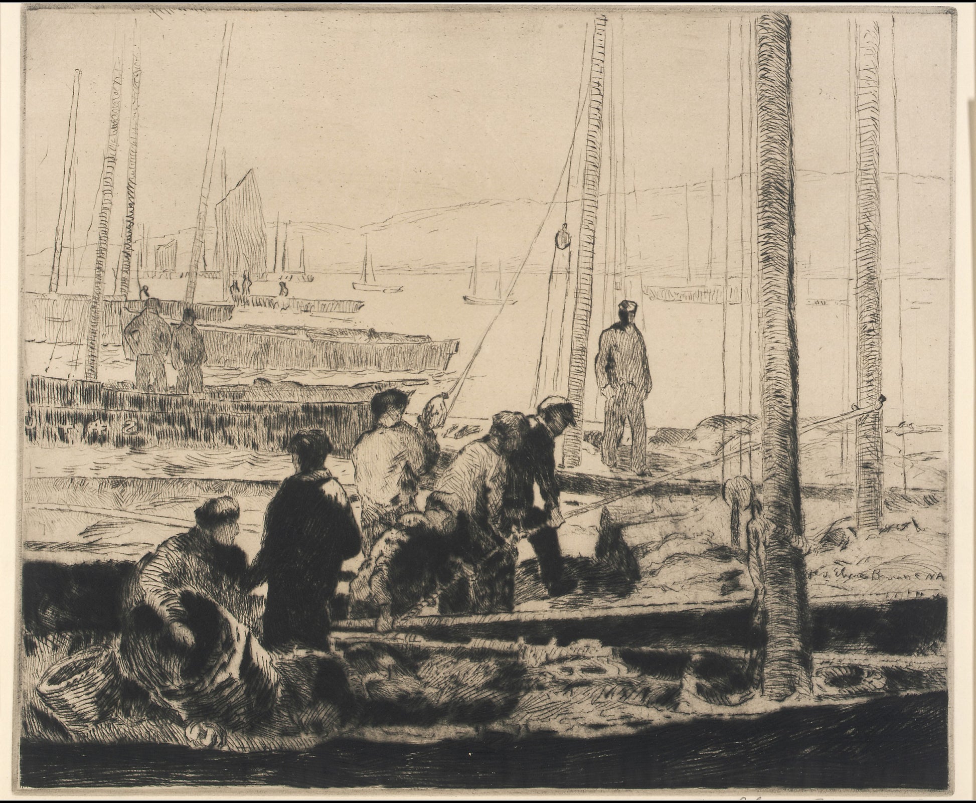 George Elmer Browne:Sardine Fleet,16x12"(A3)Poster