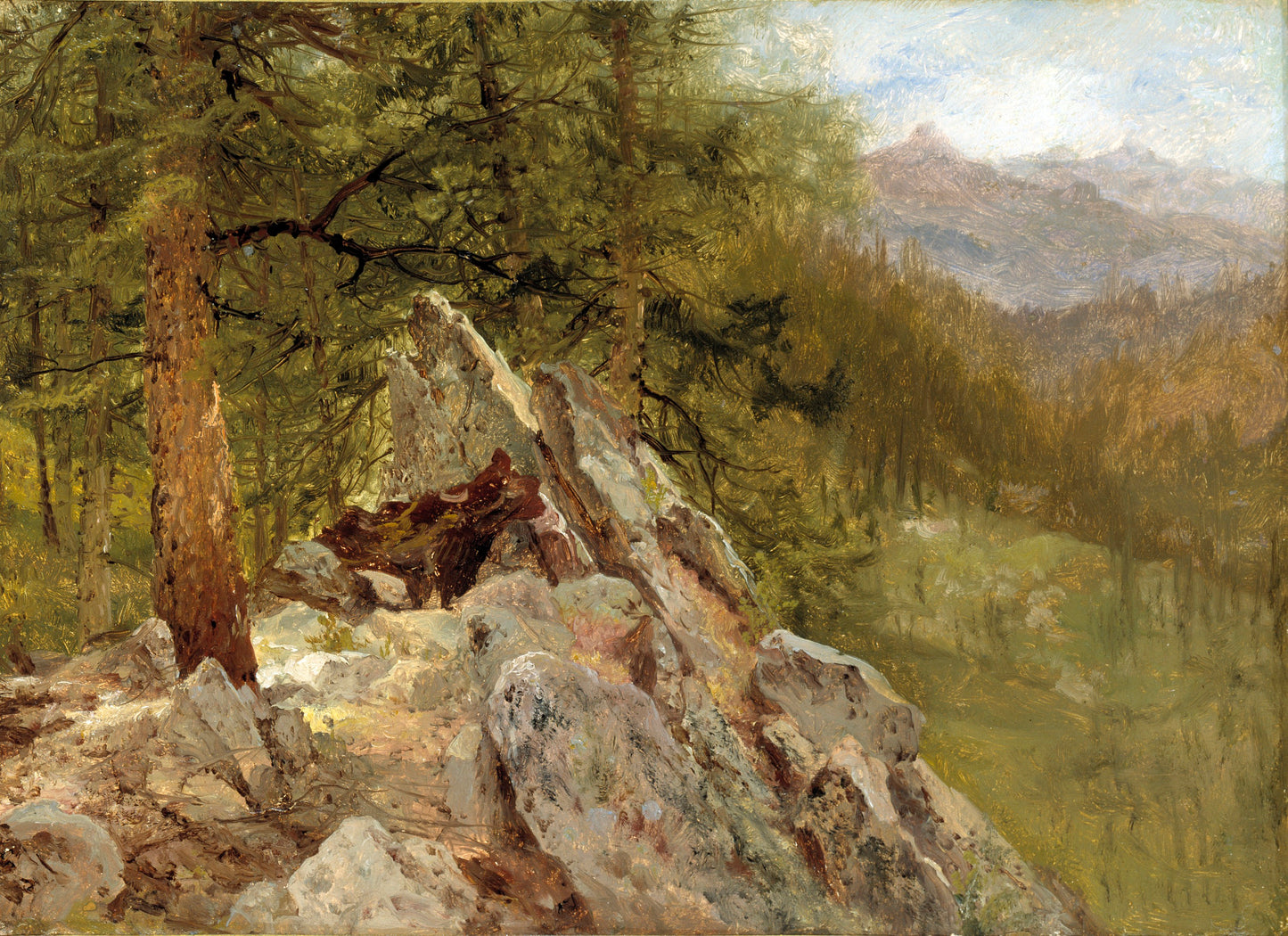 John Frederick Kensett:Western Landscape,16x12"(A3)Poster