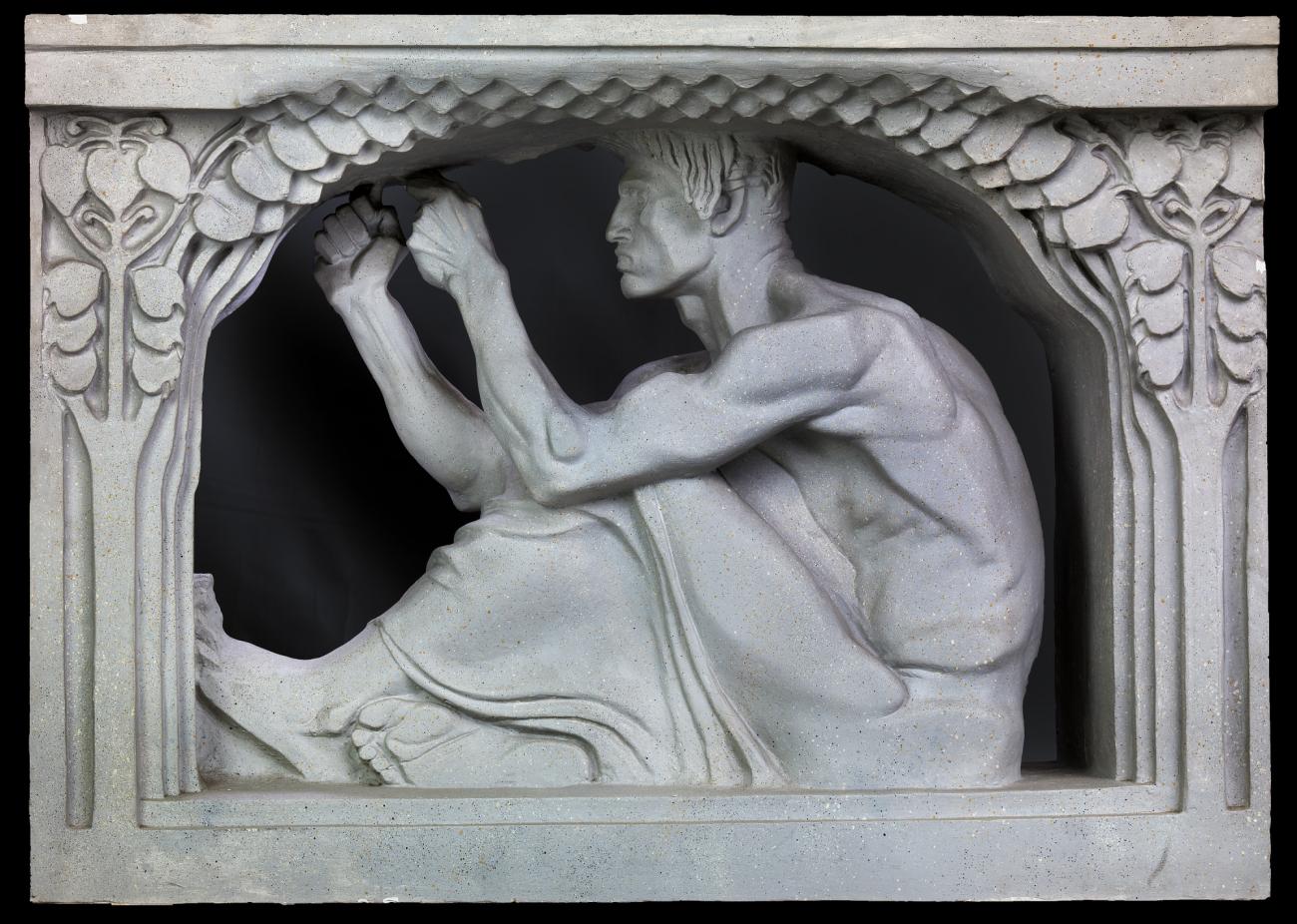 Karl Bitter:Allegorical Male Figure (cast from model for Low,16x12"(A3)Poster