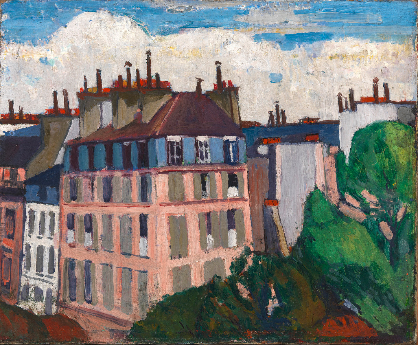 H. Lyman Saÿen:Rooftops, Paris,16x12"(A3)Poster