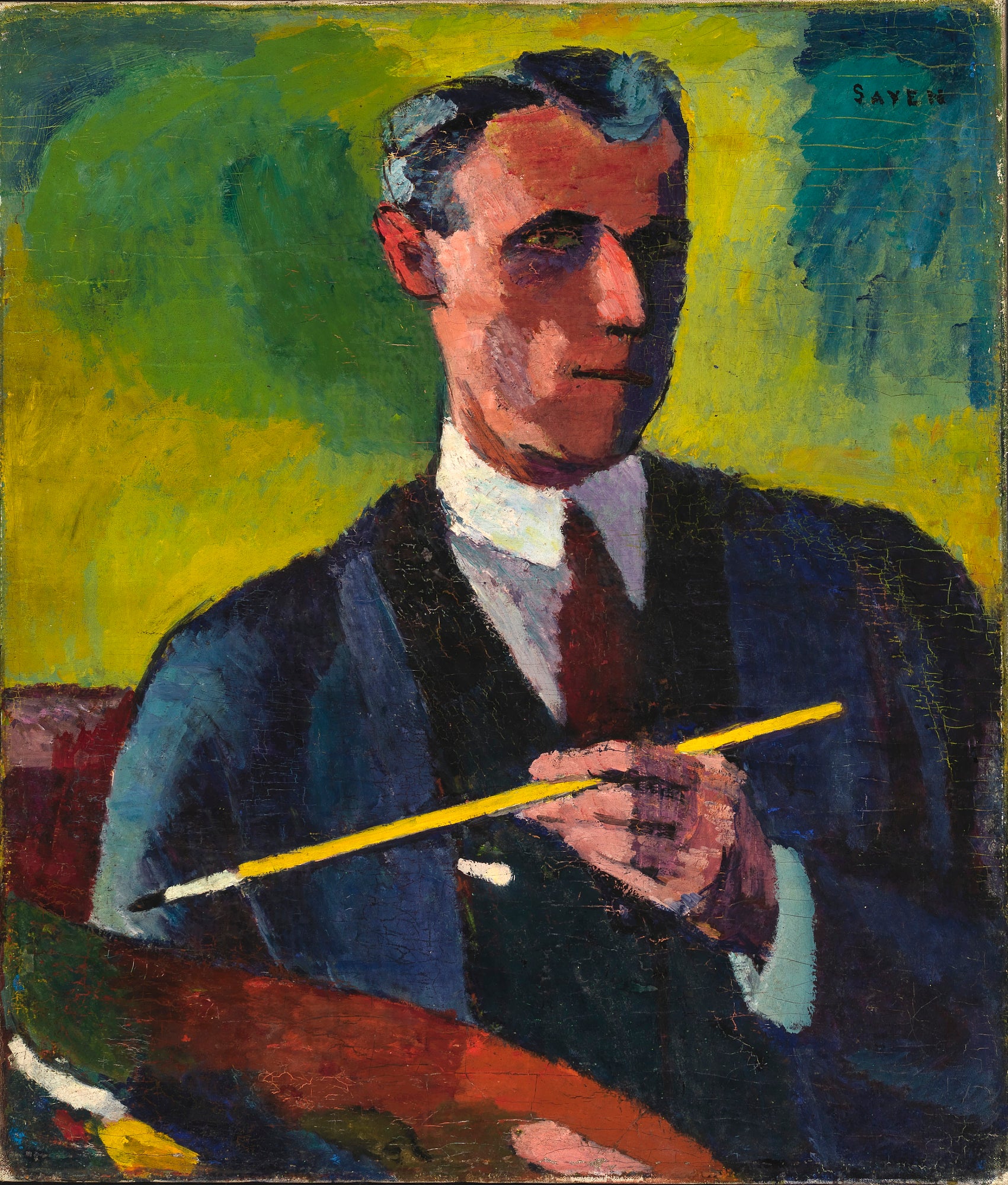 H. Lyman Saÿen:Self-Portrait,16x12"(A3)Poster