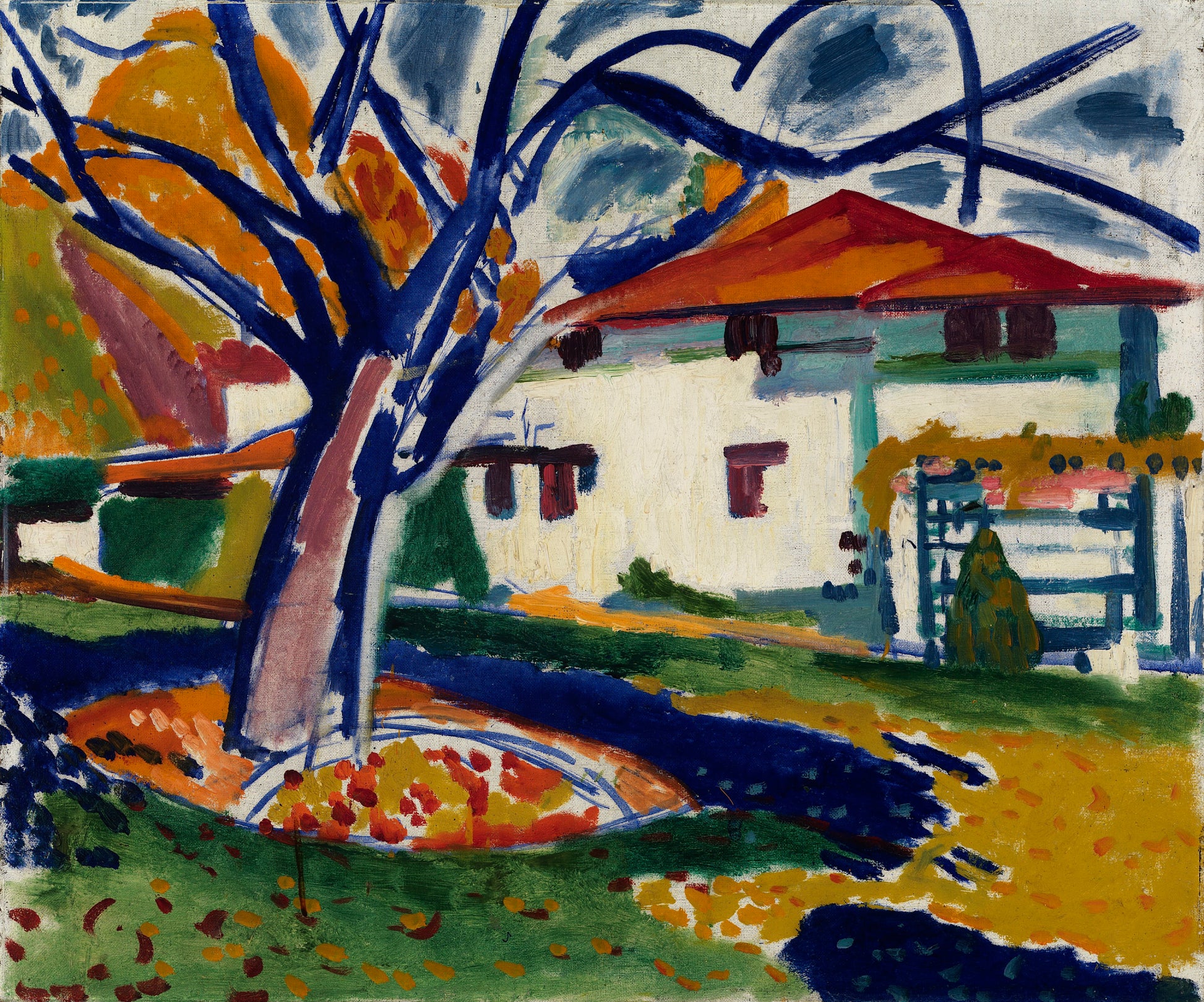 H. Lyman Saÿen:Blue Trees,16x12"(A3)Poster