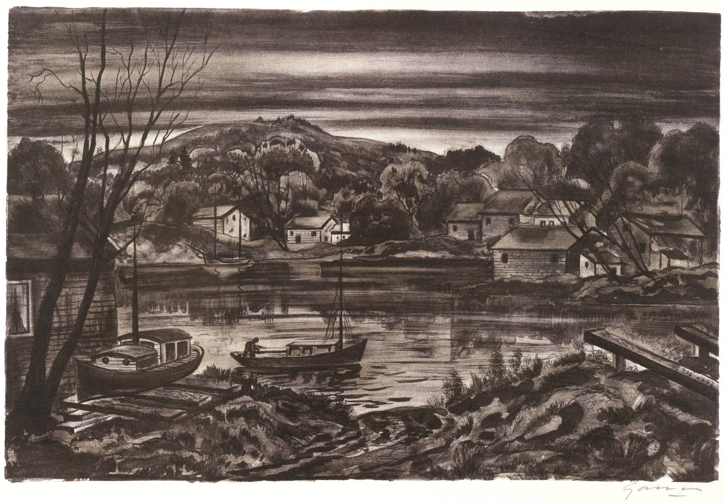 Emil Ganso:Night Fall,16x12"(A3)Poster