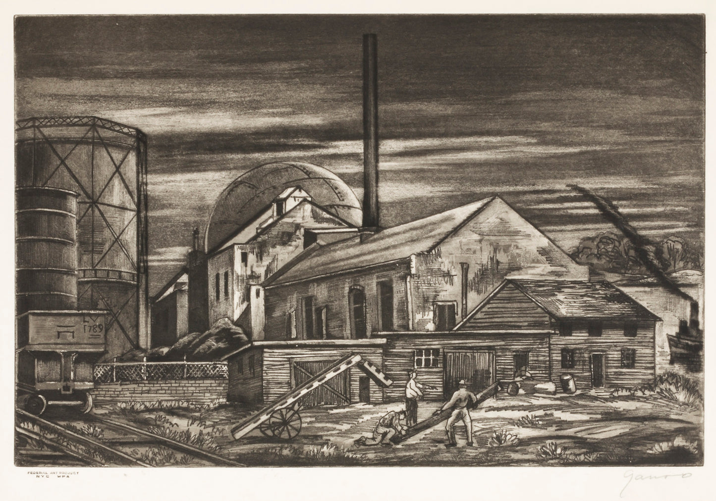 Emil Ganso:Near Kingston,16x12"(A3)Poster