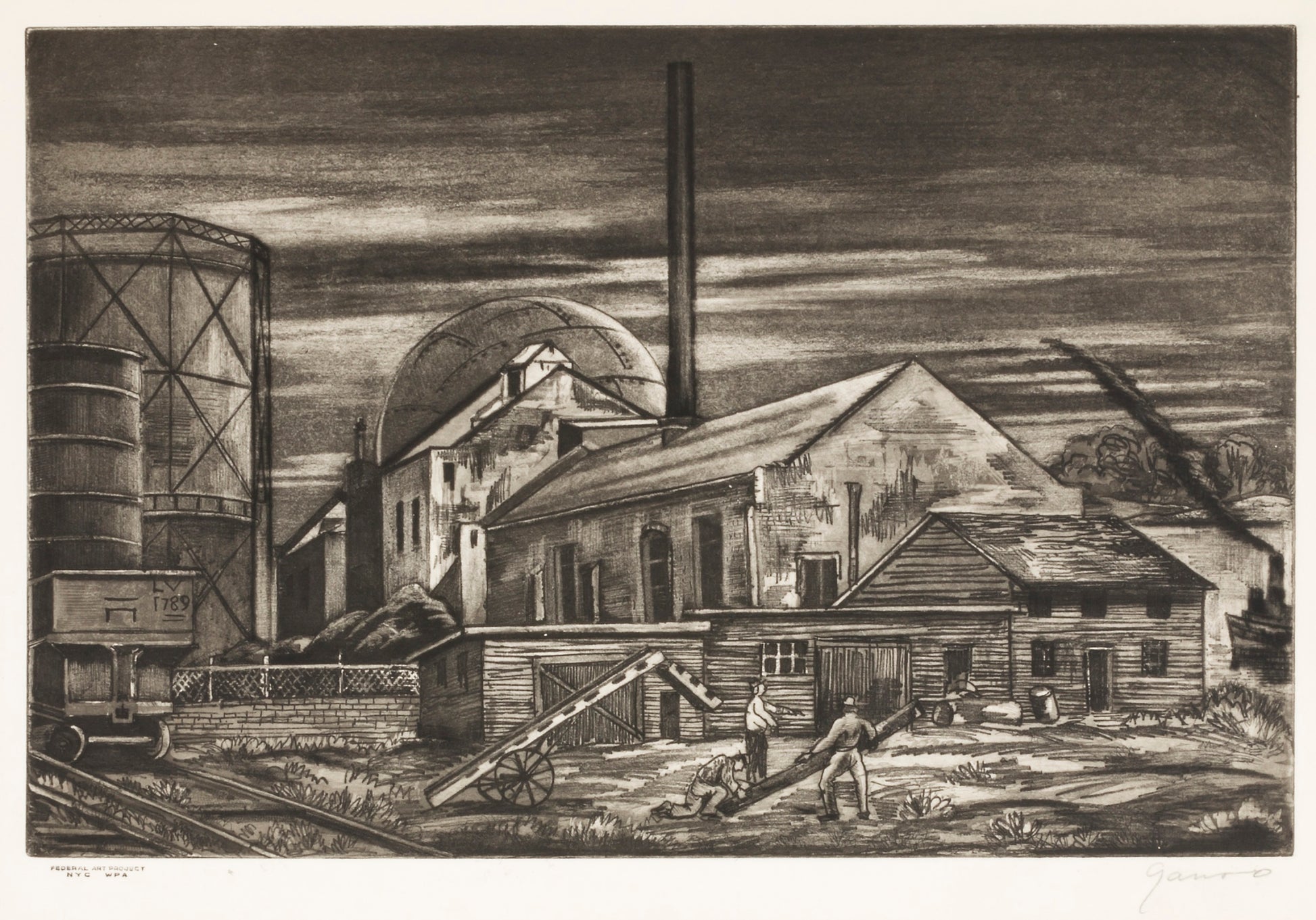 Emil Ganso:Near Kingston,16x12"(A3)Poster