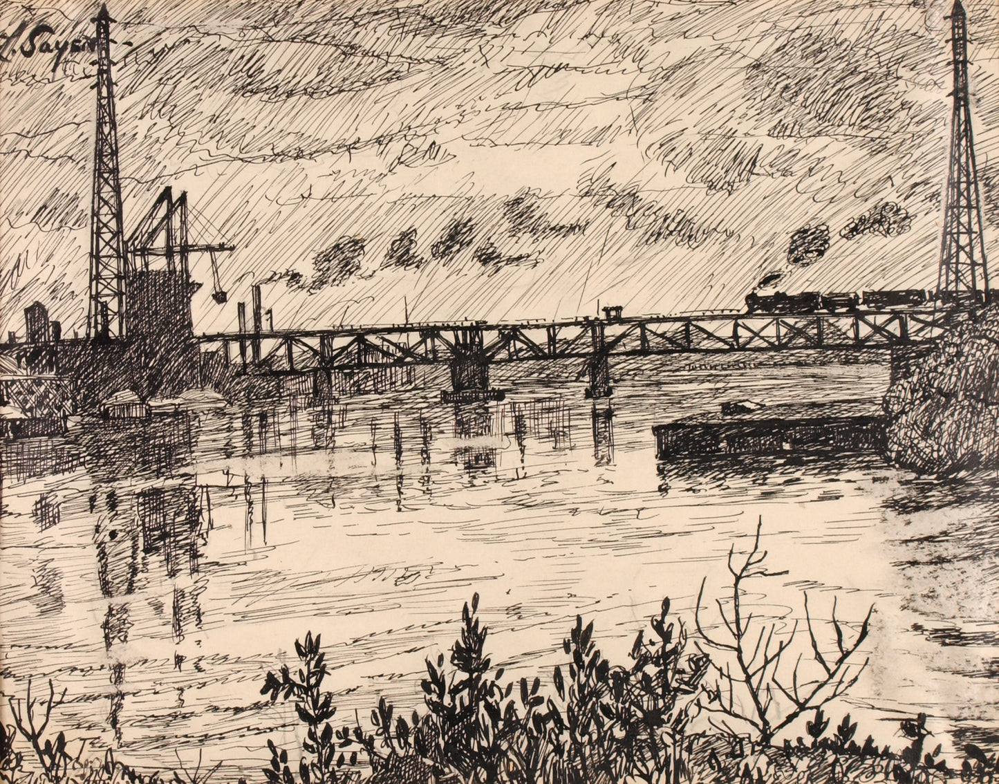 H. Lyman Saÿen:Schuylkill no. 3,16x12"(A3)Poster
