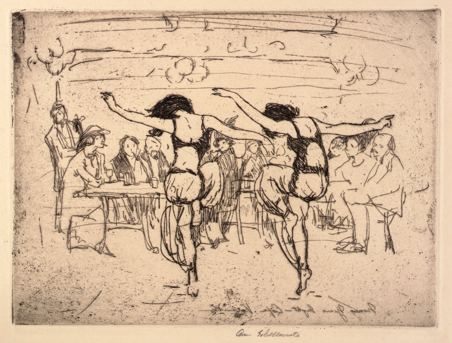 Anne Goldthwaite:New Year's Night--Cafe Versaille,16x12"(A3)Poster