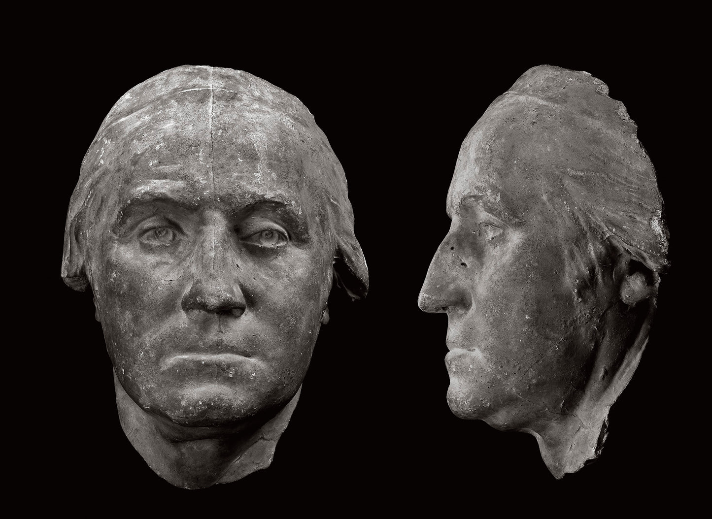 Hiram Powers:Cast of Face from Portrait of George Washington,16x12"(A3)Poster