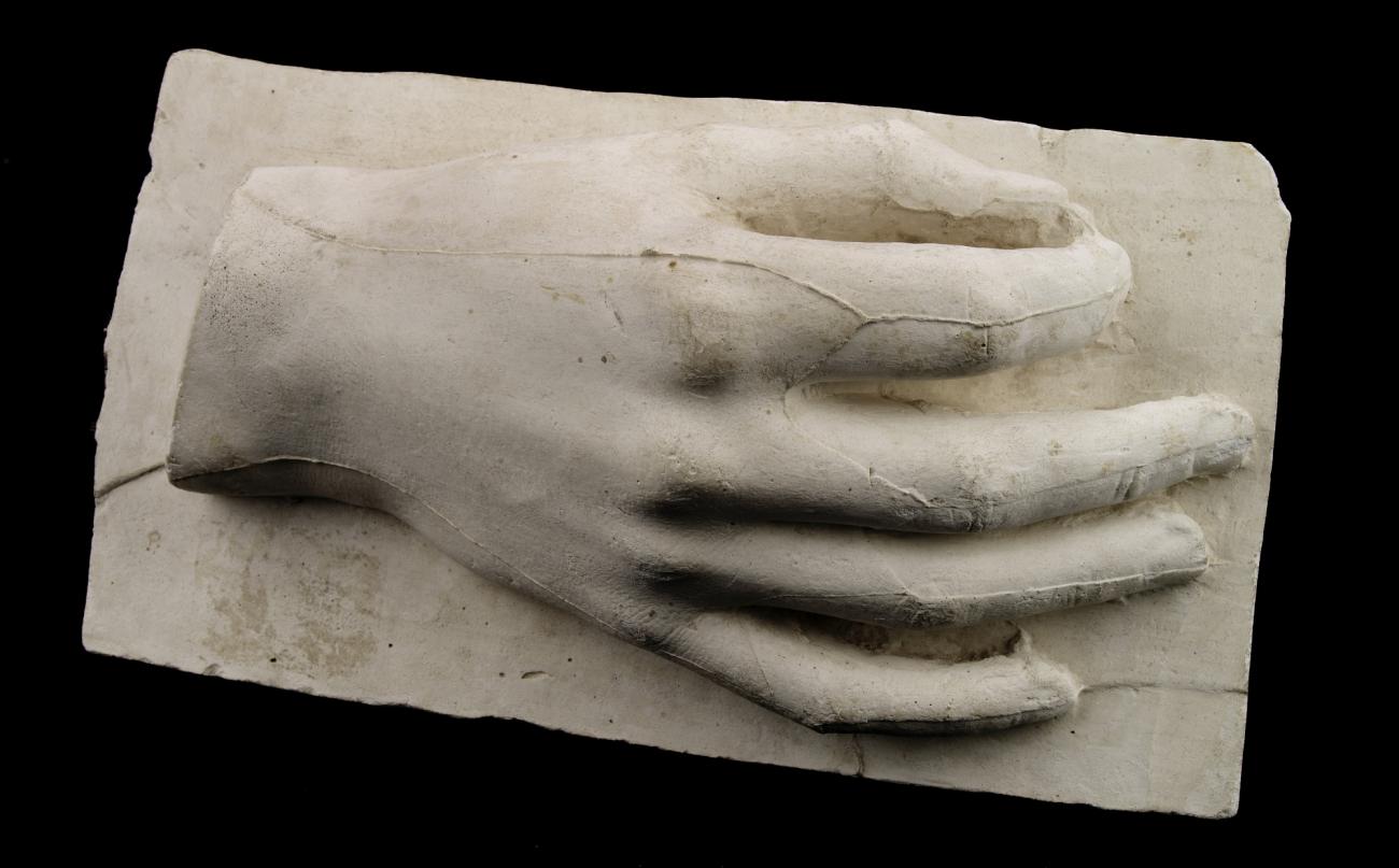 Hiram Powers:Cast of an Unidentified Right Hand on a Plaster,16x12"(A3)Poster