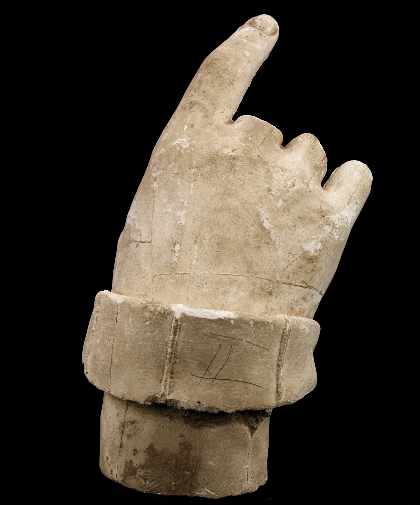 Hiram Powers:Cast of an Unidentified Man's Right Hand and Cu,16x12"(A3)Poster