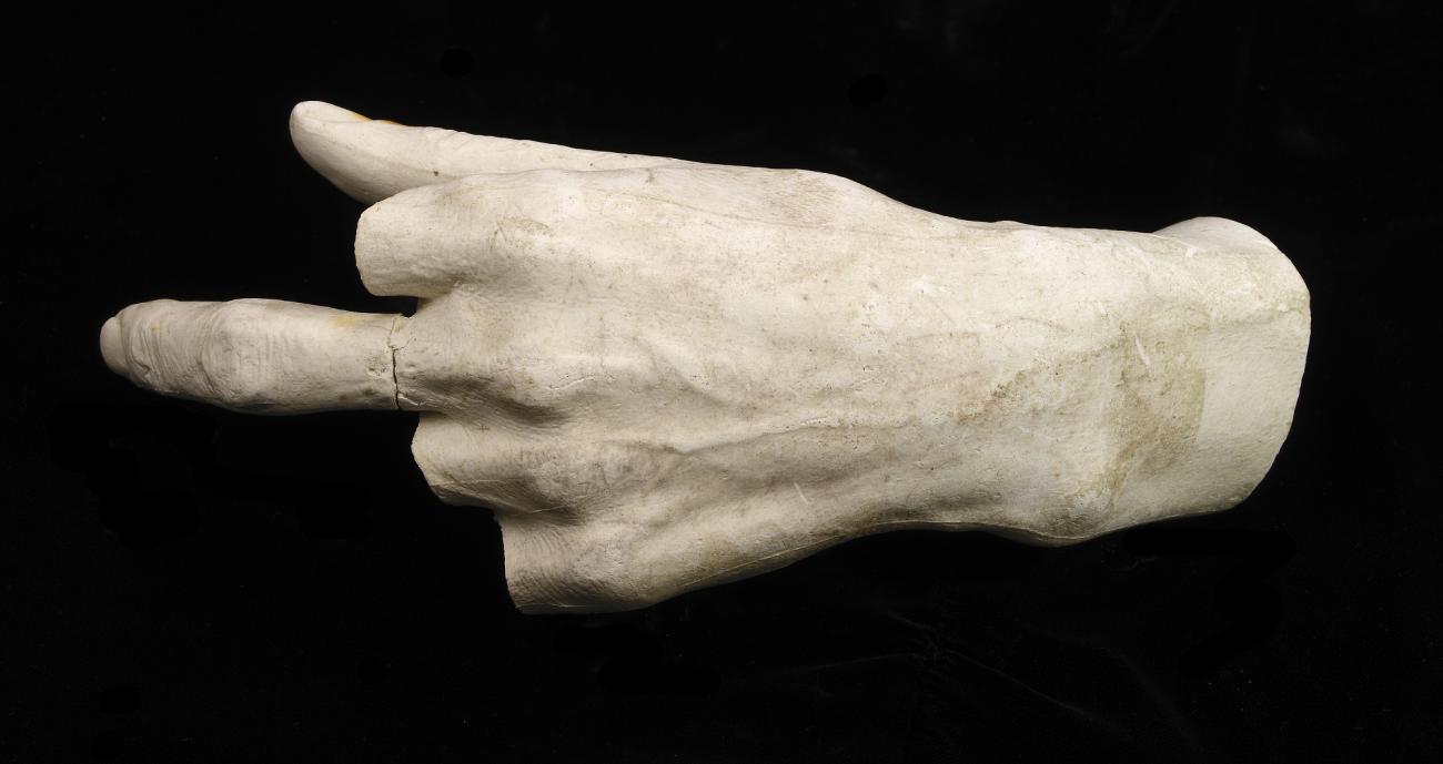 Hiram Powers:Cast of Unidentified Man's Left Hand (three fin,16x12"(A3)Poster