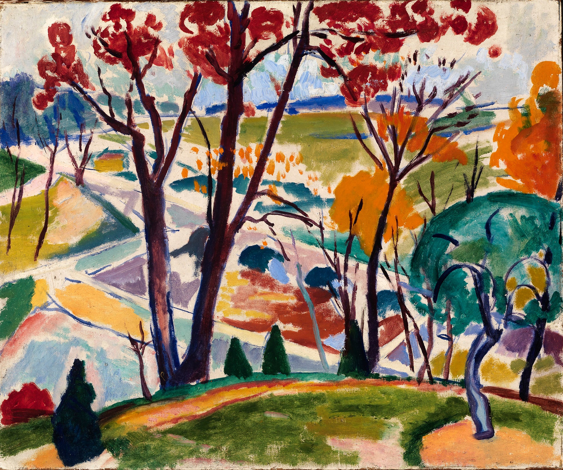 H. Lyman Saÿen:Landscape, Bridge, Huntingdon Valley,16x12"(A3)Poster