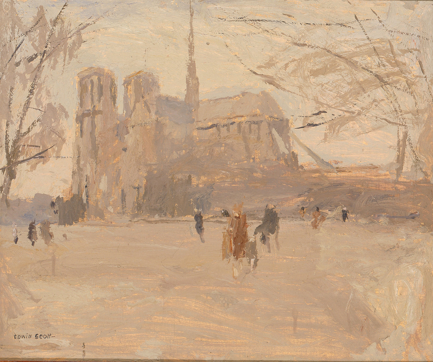 Frank Edwin Scott:Notre Dame no. II,16x12"(A3)Poster