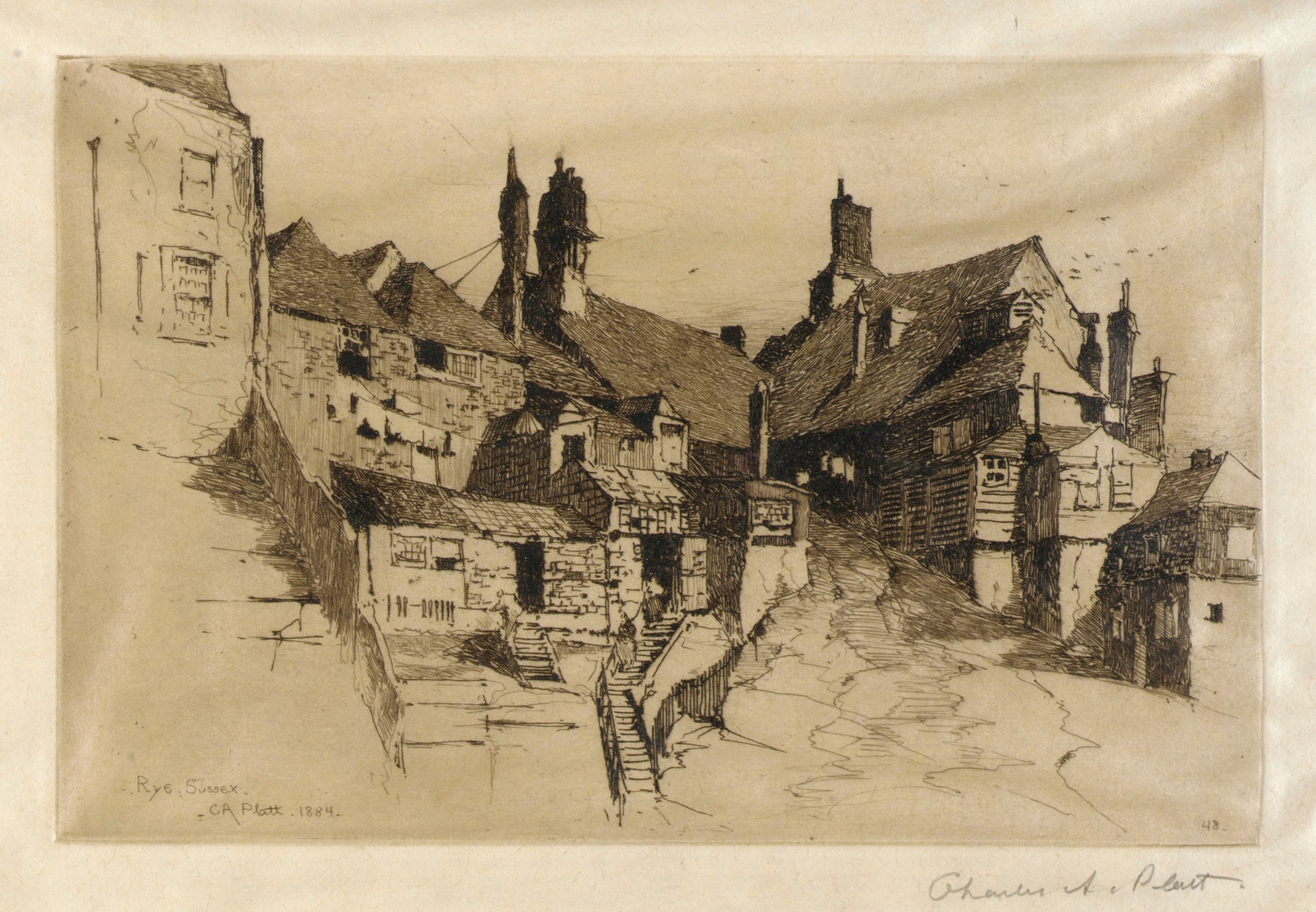 Charles A. Platt:Rye, Sussex, England,16x12"(A3)Poster
