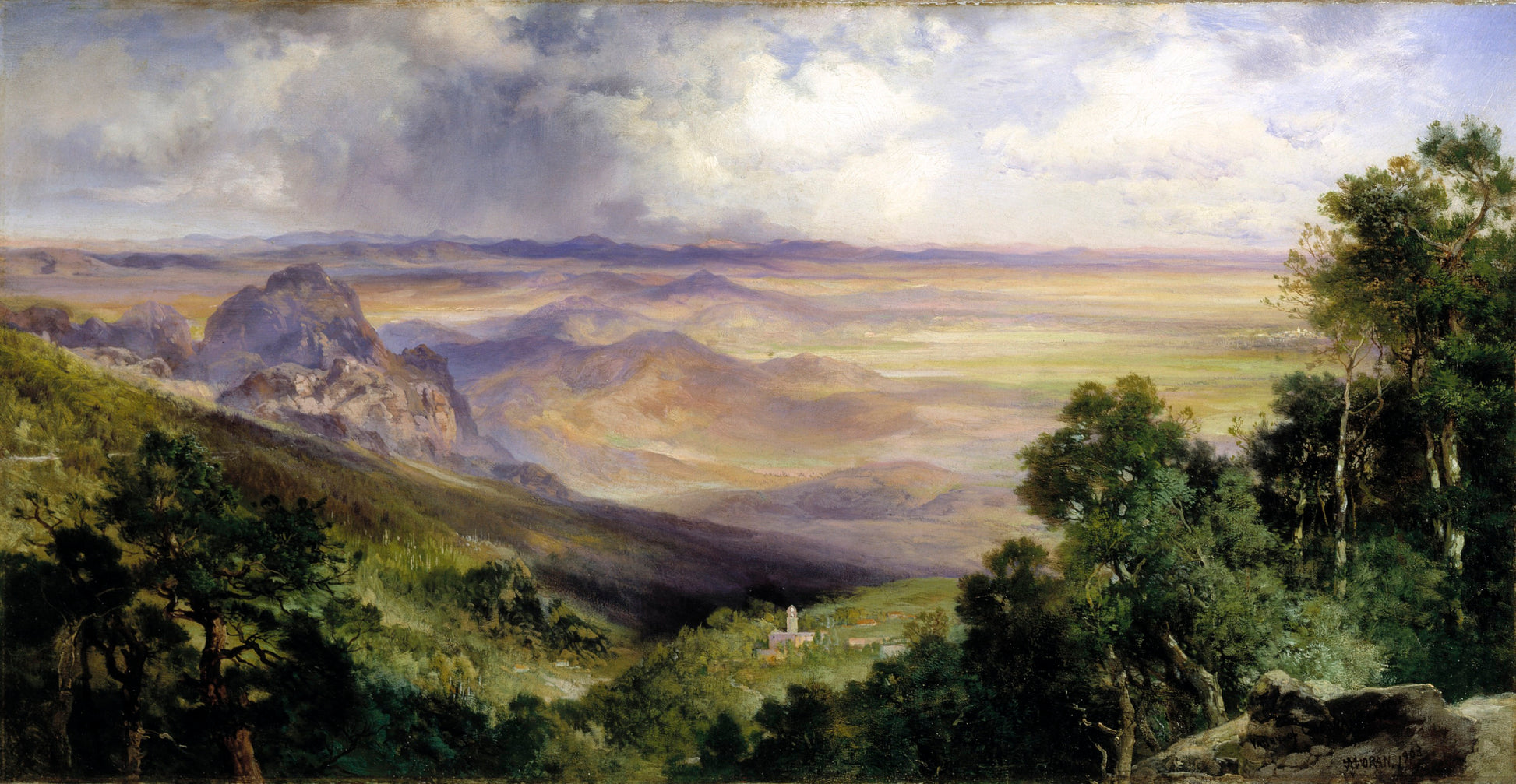 Thomas Moran:Valley of Cuernavaca,16x12"(A3)Poster