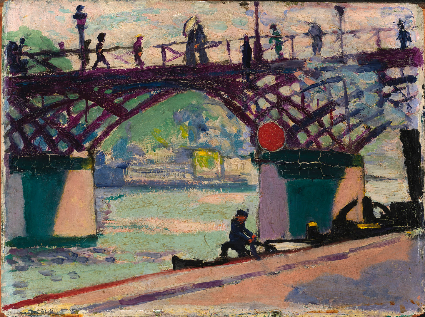 H. Lyman Saÿen:Pont des Arts,16x12"(A3)Poster