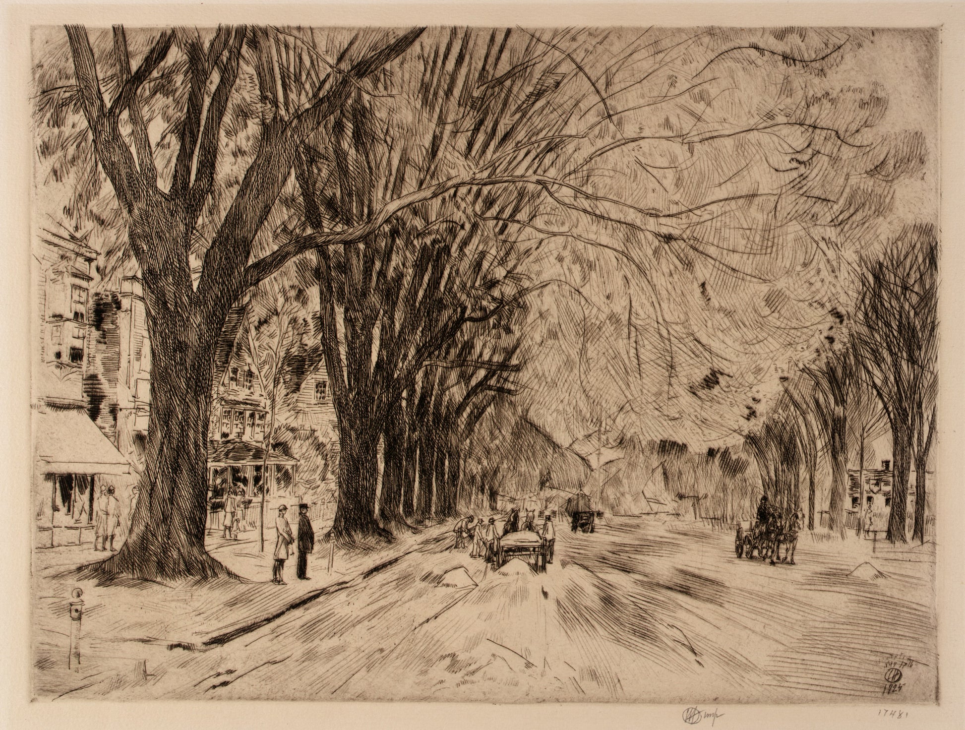 Childe Hassam:Easthampton Elms in May,16x12"(A3)Poster