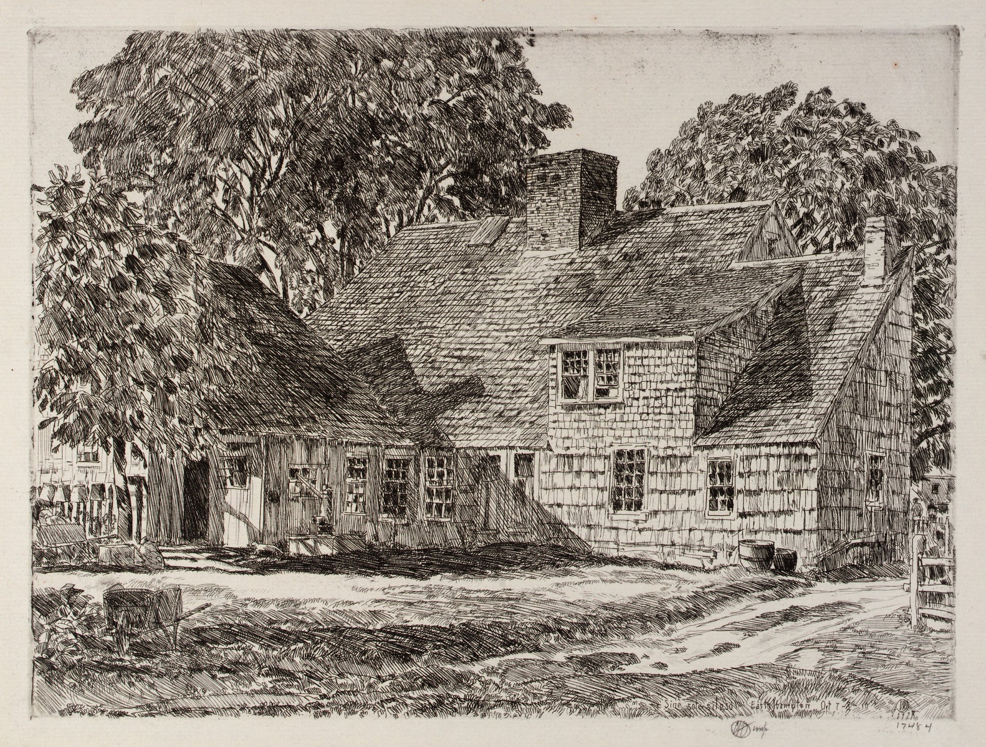 Childe Hassam:Old Dominy House,16x12"(A3)Poster