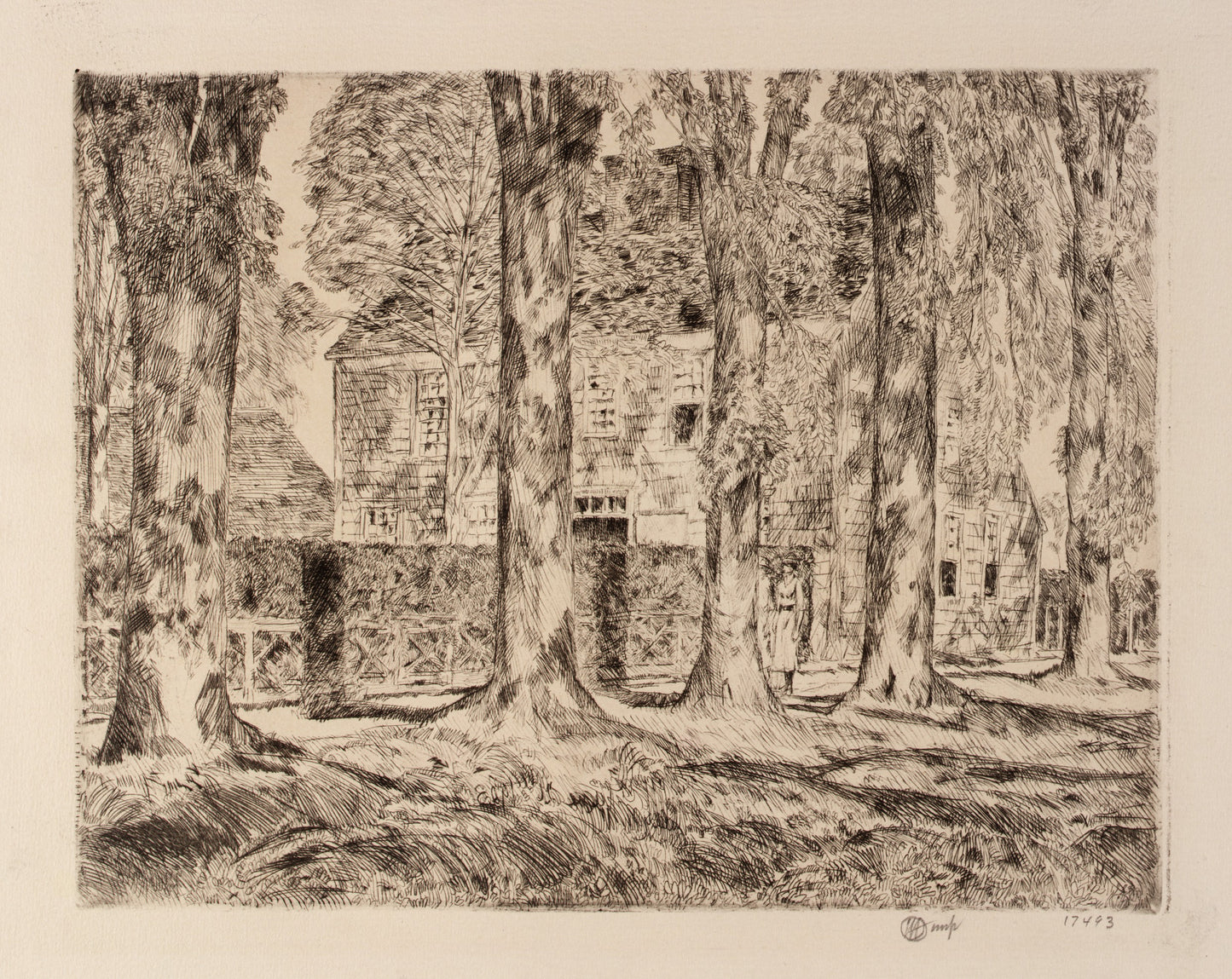 Childe Hassam:The Village Elms, Easthampton,16x12"(A3)Poster