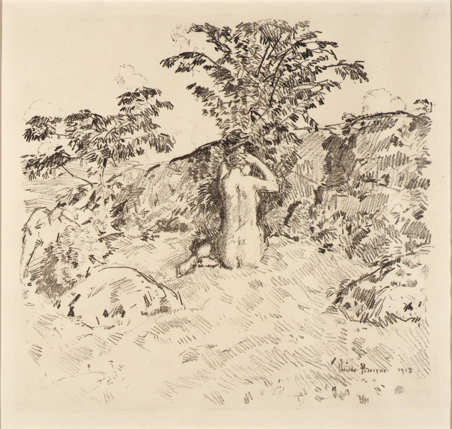 Childe Hassam:Wild Cherry Tree,16x12"(A3)Poster