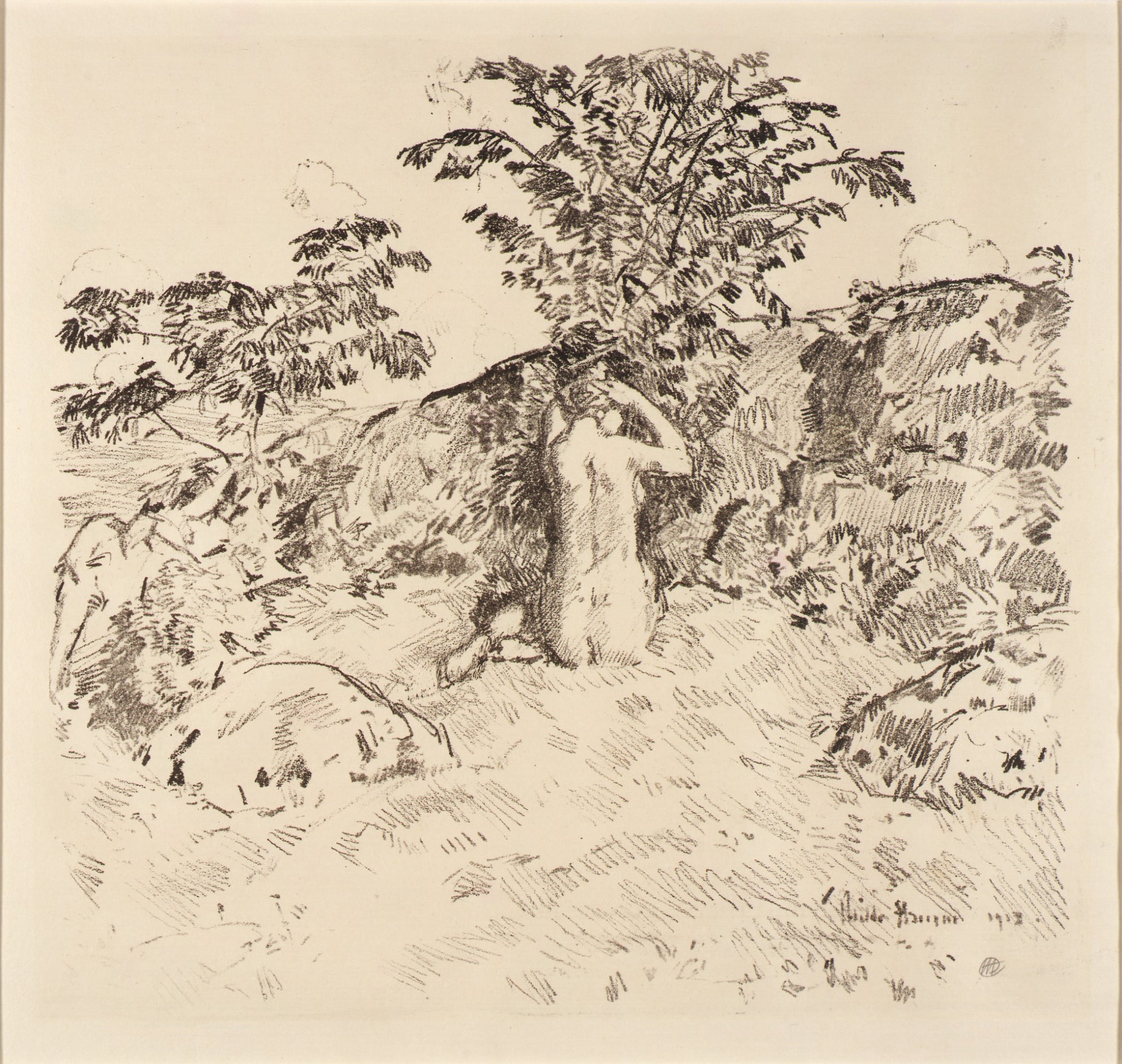 Childe Hassam:Wild Cherry Tree,16x12"(A3)Poster