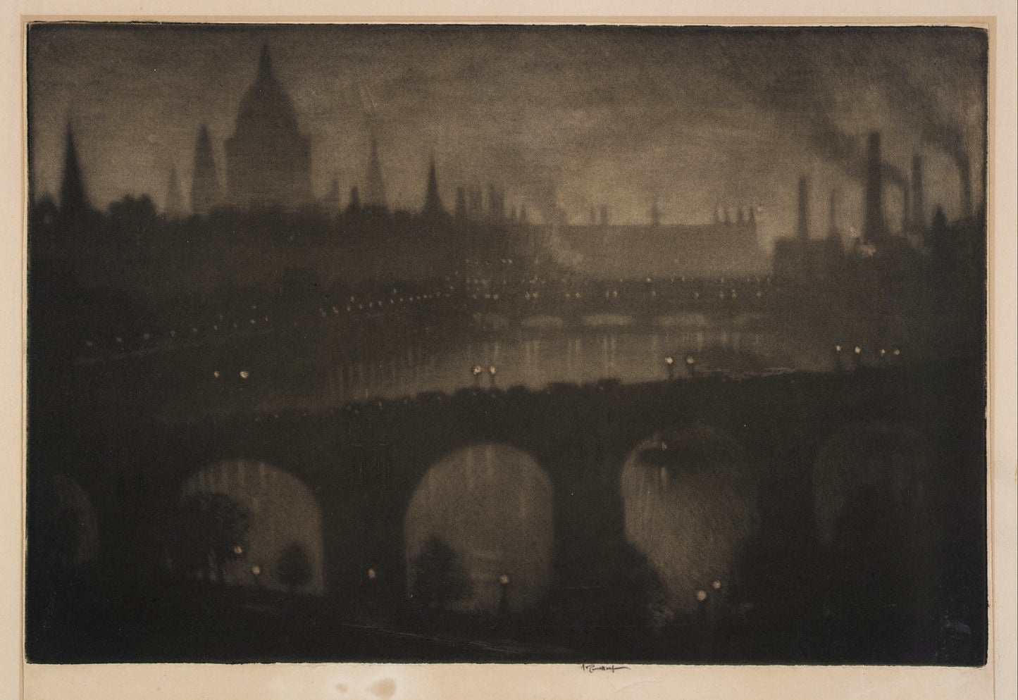 Joseph Pennell:St. Paul's--From My Window,16x12"(A3)Poster