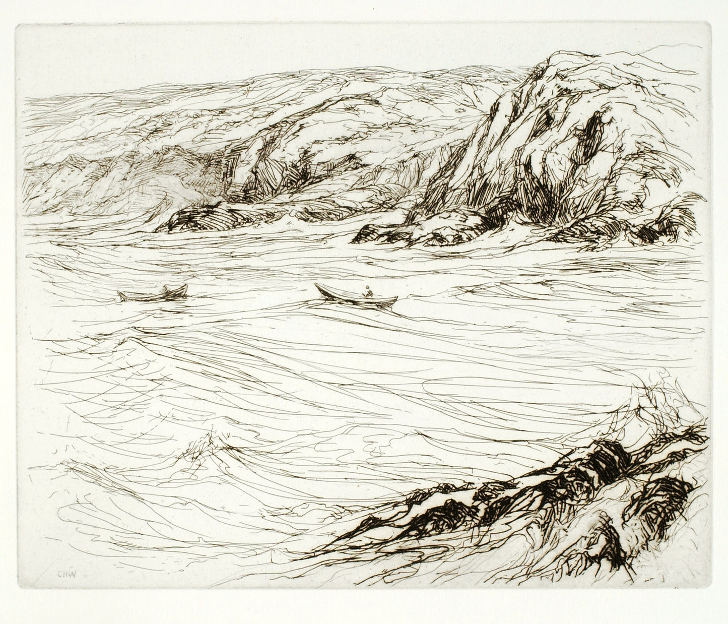 Charles H. Woodbury:Tide Rip,16x12"(A3)Poster