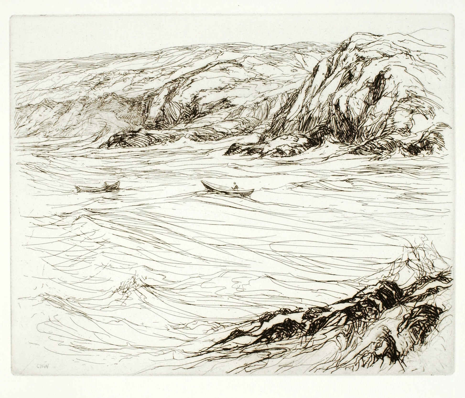 Charles H. Woodbury:Tide Rip,16x12"(A3)Poster