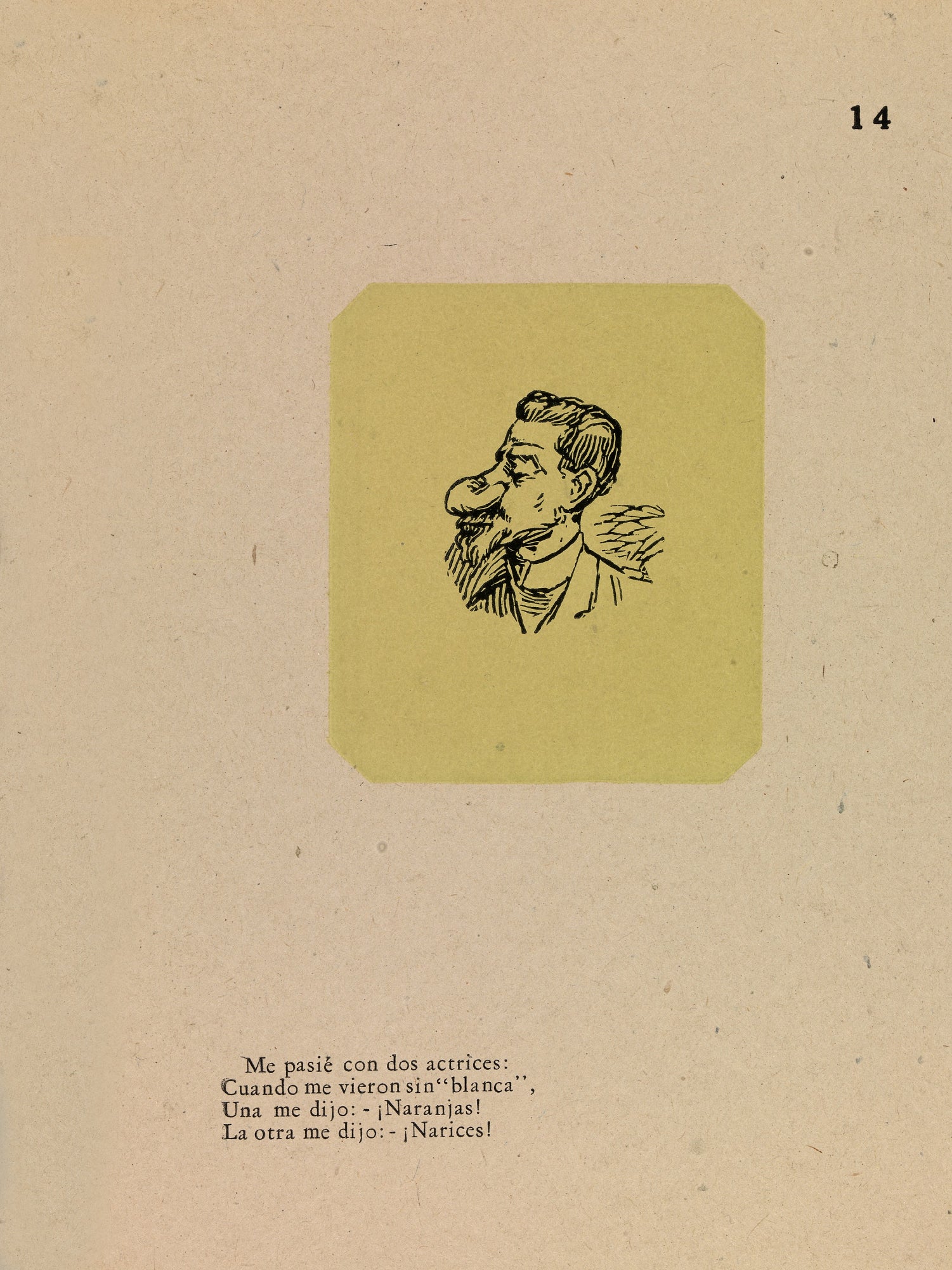 José Guadalupe Posada:The Man with the Bulbous Nose,16x12"(A3)Poster