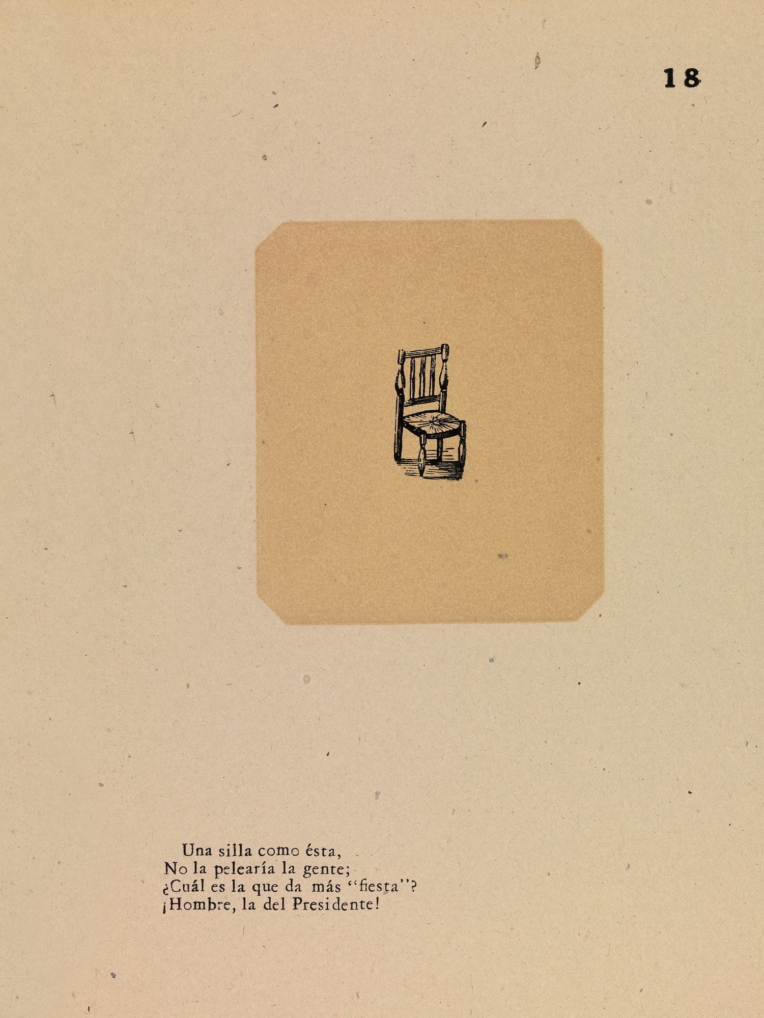 José Guadalupe Posada:Conundrum of the Chair,16x12"(A3)Poster