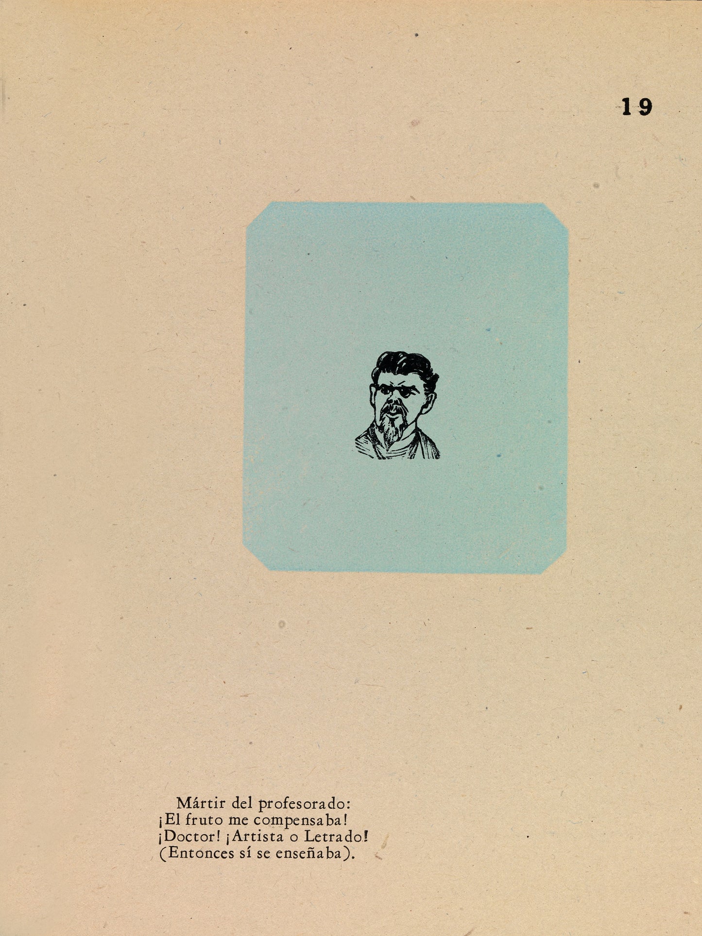 José Guadalupe Posada:Portrait of a Teacher,16x12"(A3)Poster