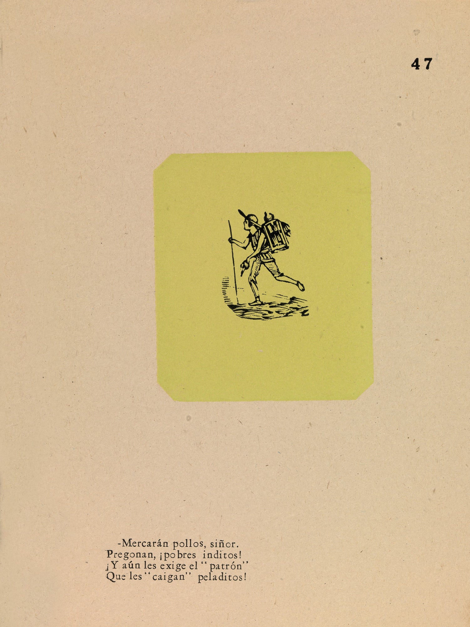José Guadalupe Posada:The Poultry Vendor,16x12"(A3)Poster