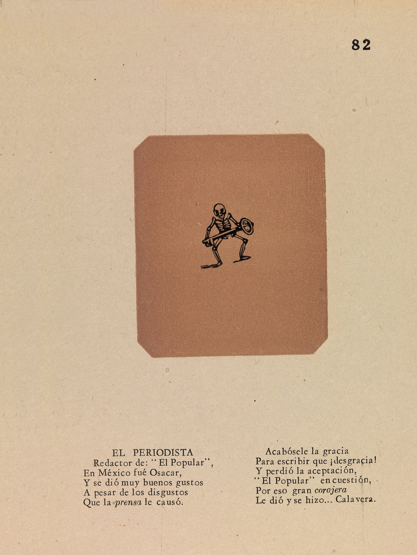 José Guadalupe Posada:The Opposition Press,16x12"(A3)Poster