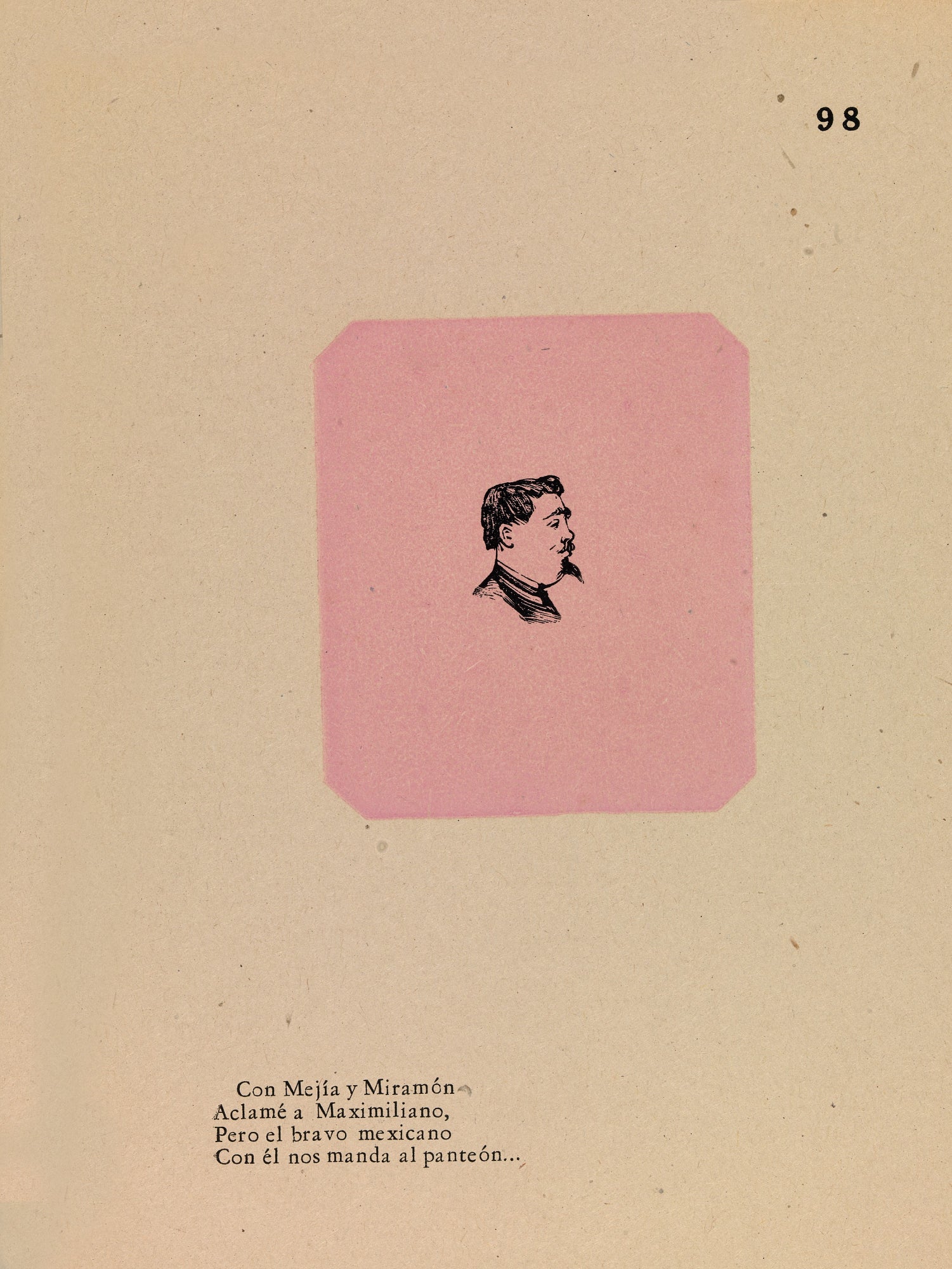 José Guadalupe Posada:Follower of the Emperor Maximilian,16x12"(A3)Poster