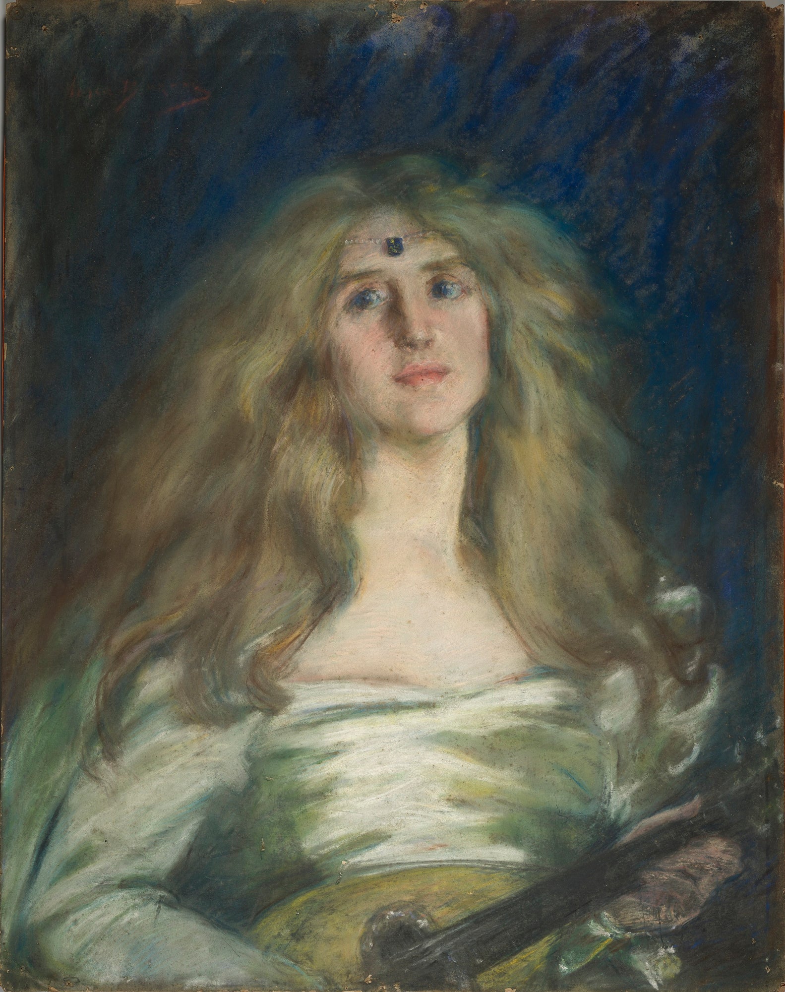 Alice Pike Barney:Natalie with Mandolin,16x12"(A3)Poster