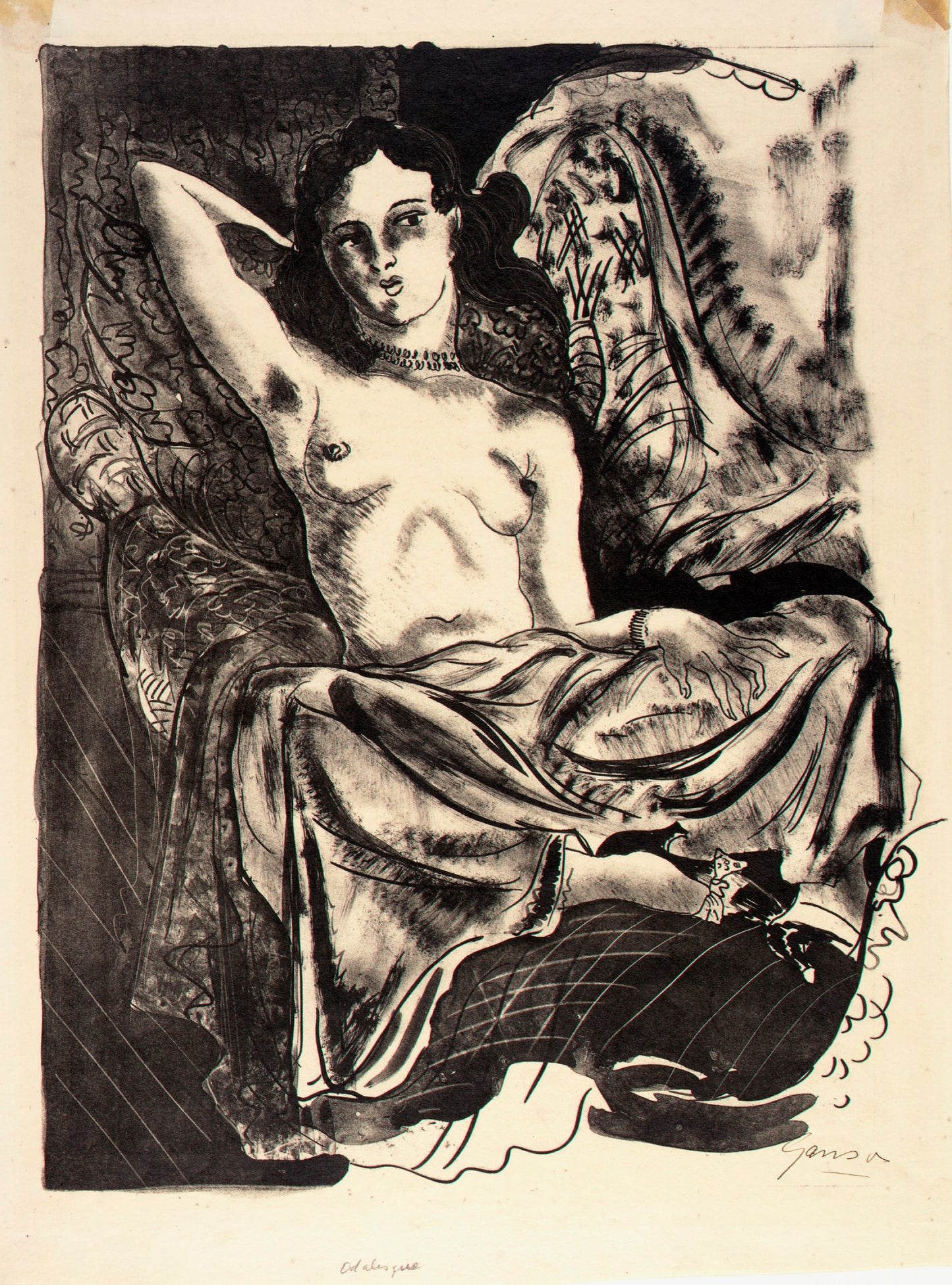 Emil Ganso:Odalisque,16x12"(A3)Poster