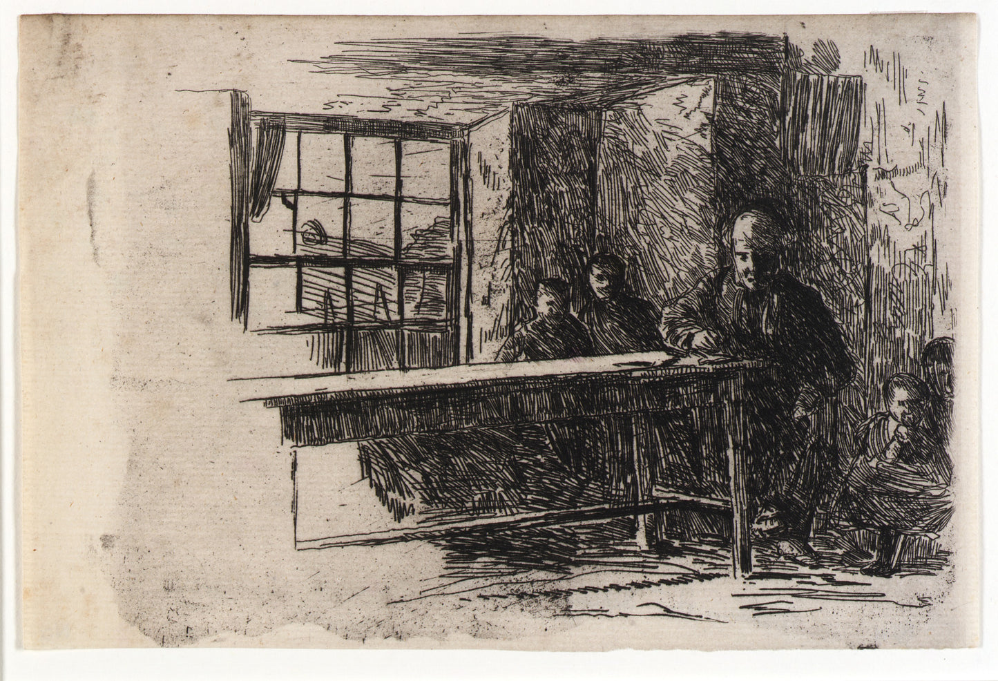 J. Alden Weir:Fisherman's Hut--Interior--Isle of Man,16x12"(A3)Poster