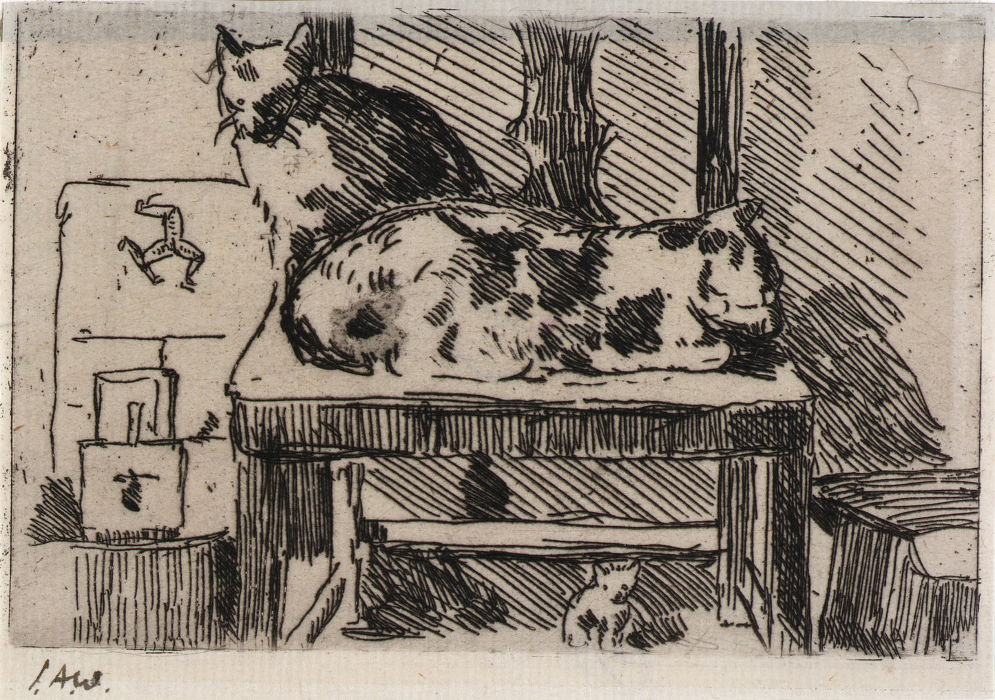 J. Alden Weir:Manx Cats--Isle of Man,16x12"(A3)Poster