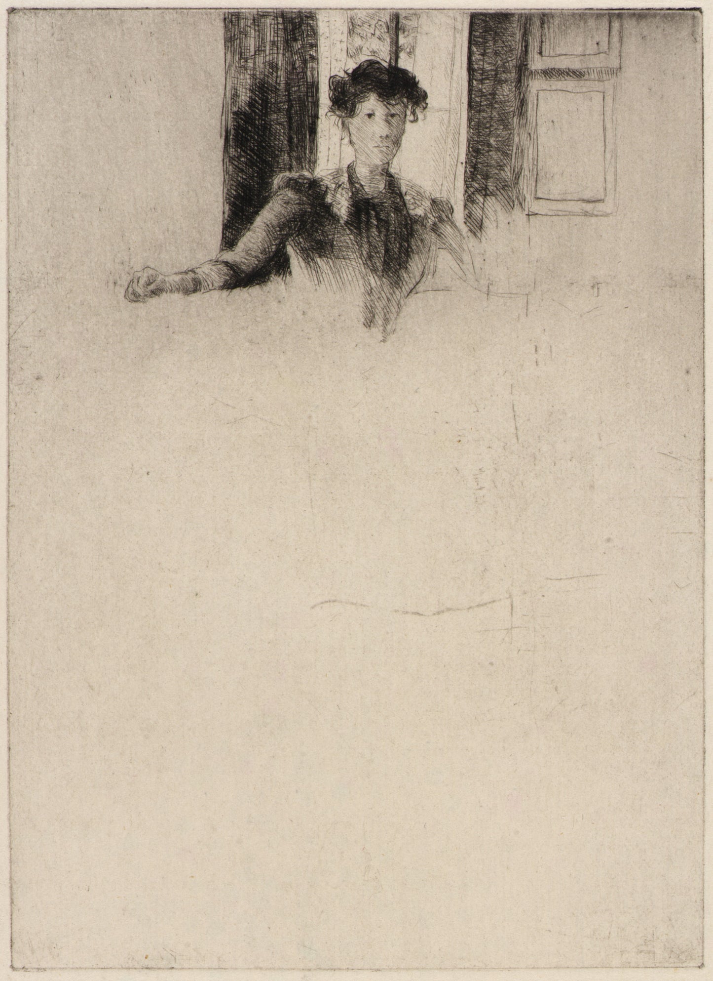 J. Alden Weir:Sketch by the Window,16x12"(A3)Poster