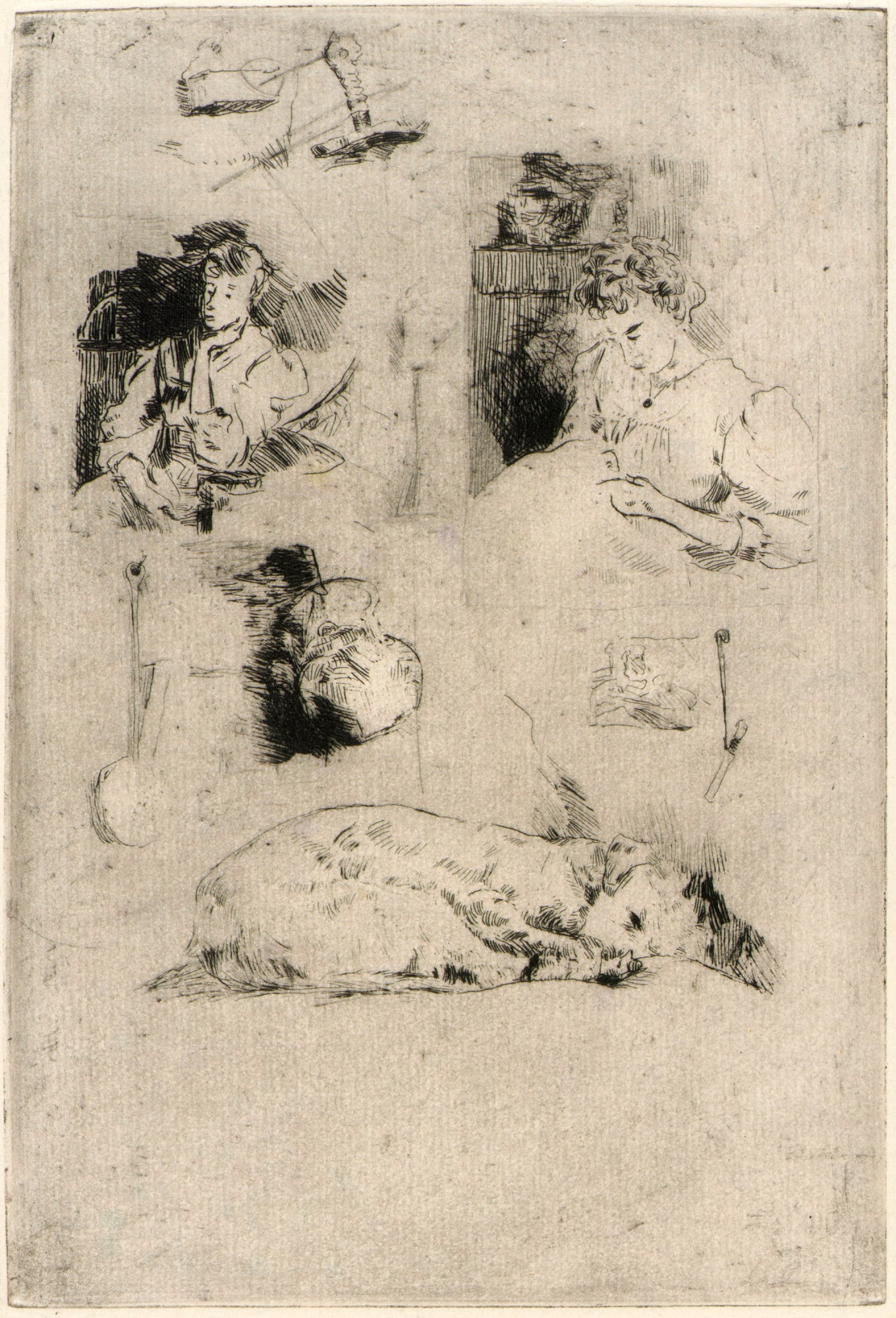 J. Alden Weir:Studies,16x12"(A3)Poster