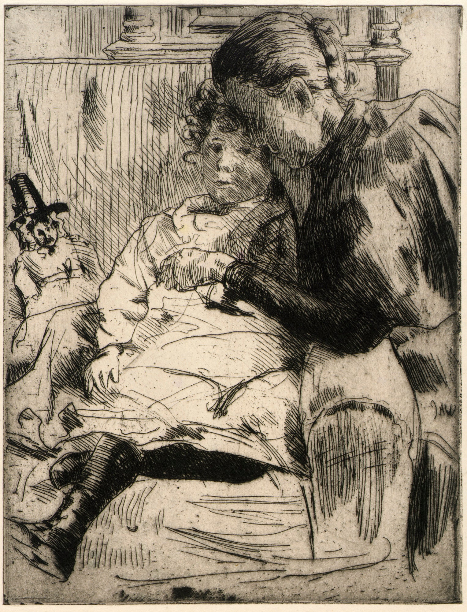 J. Alden Weir:The Welsh Doll,16x12"(A3)Poster