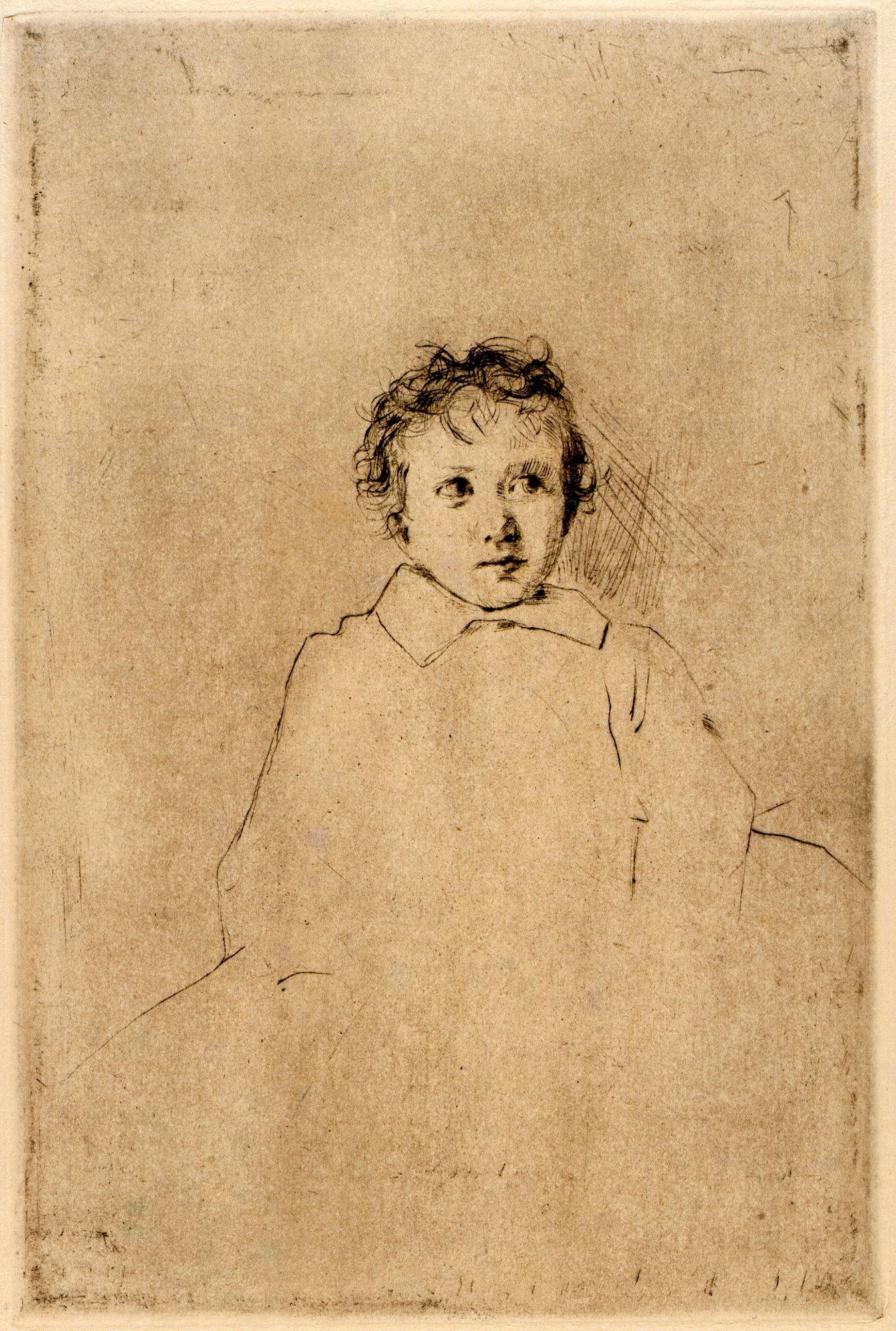 J. Alden Weir:Sketch of a Child,16x12"(A3)Poster