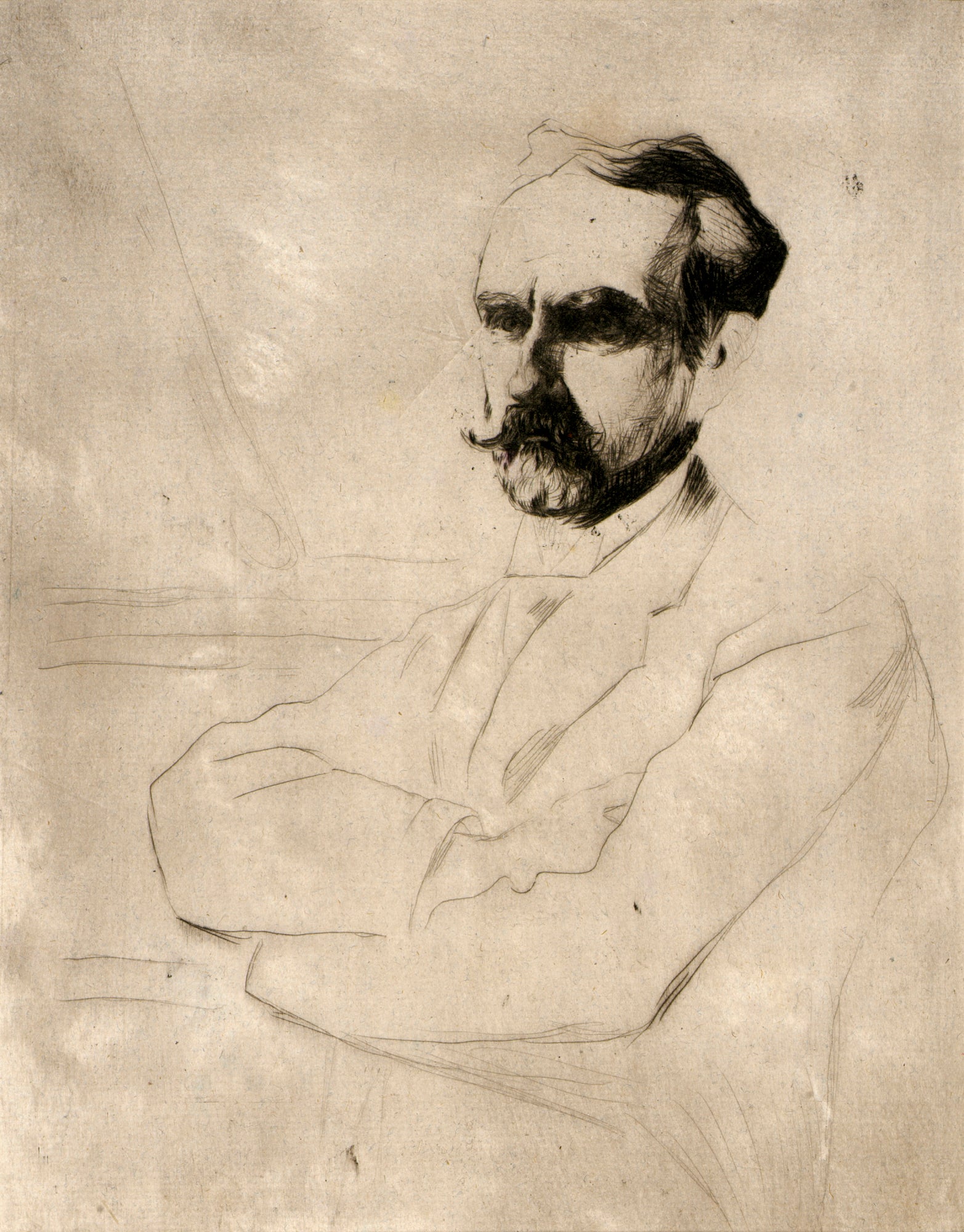 J. Alden Weir:Portrait of Dr. Robert F. Weir,16x12"(A3)Poster